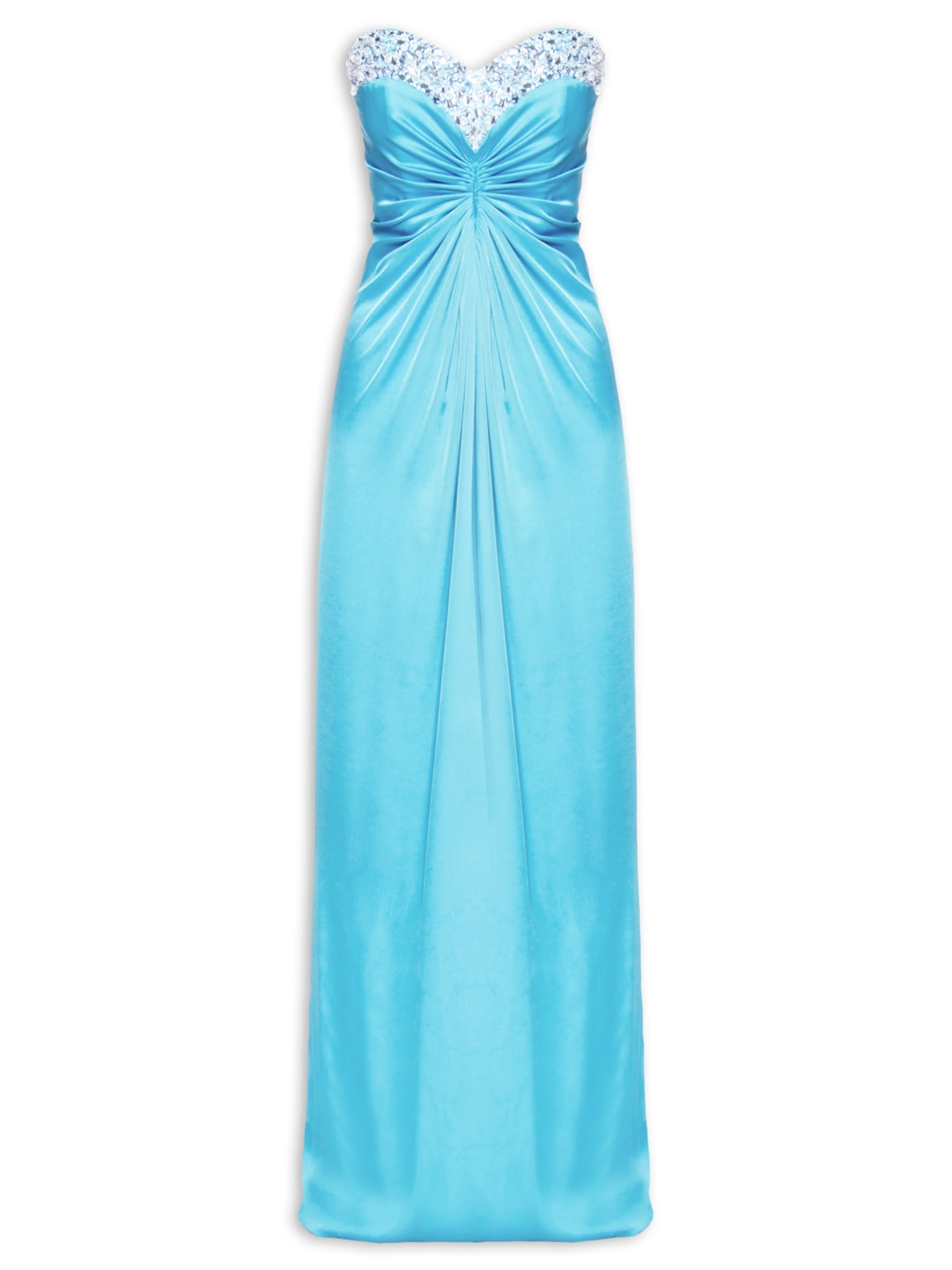 Vestido Longo Azul Pat Bo