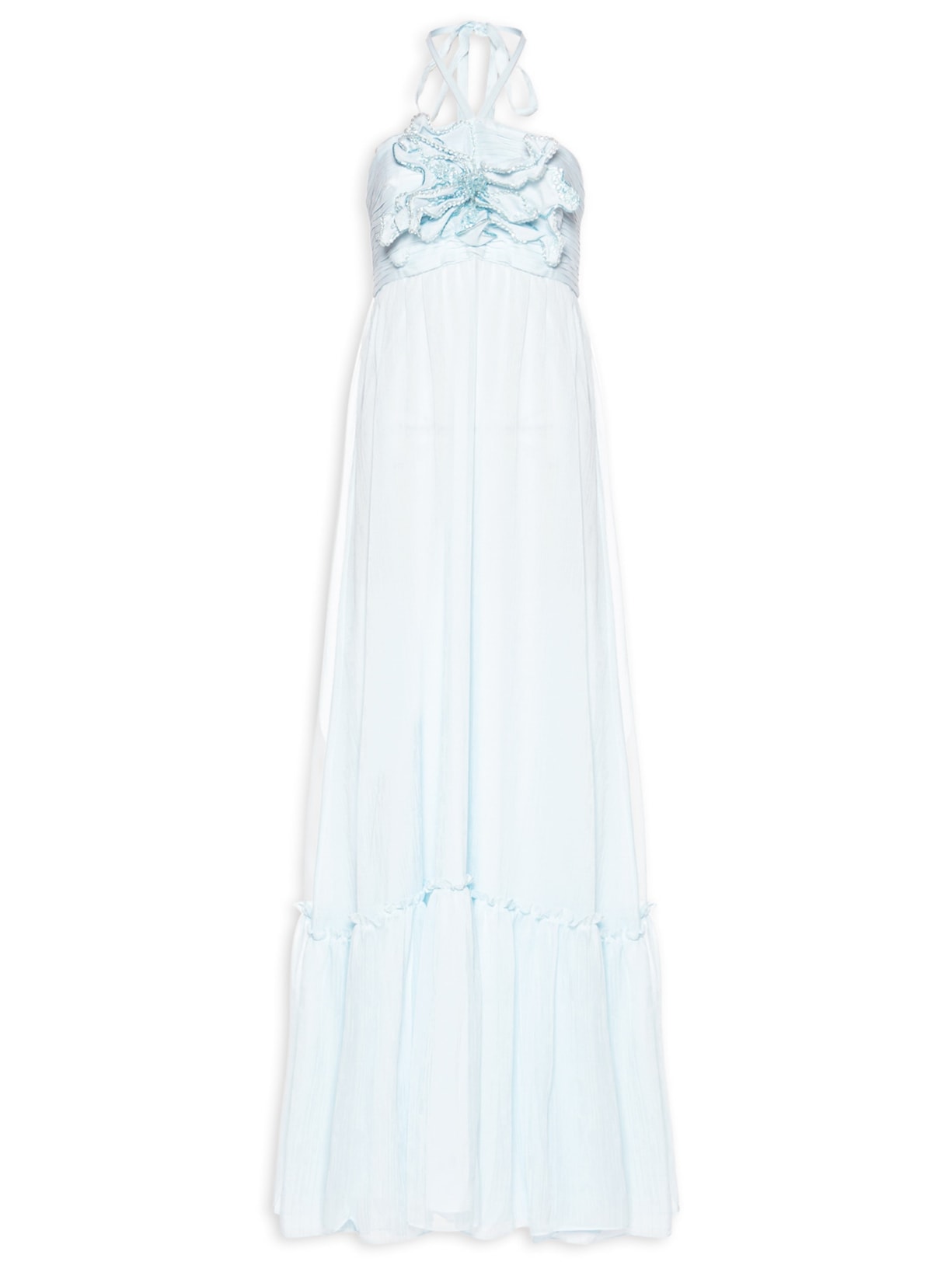 Vestido Longo Azul Pat Bo