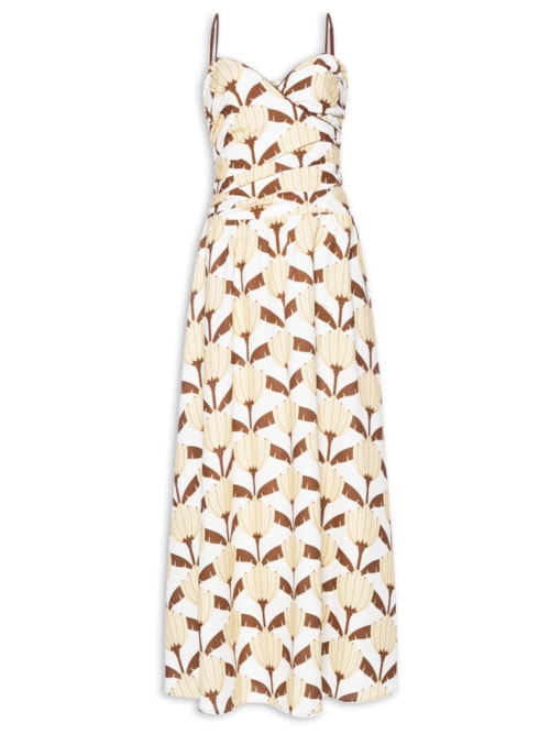 Vestido Longo Banana Deco - Amarelo