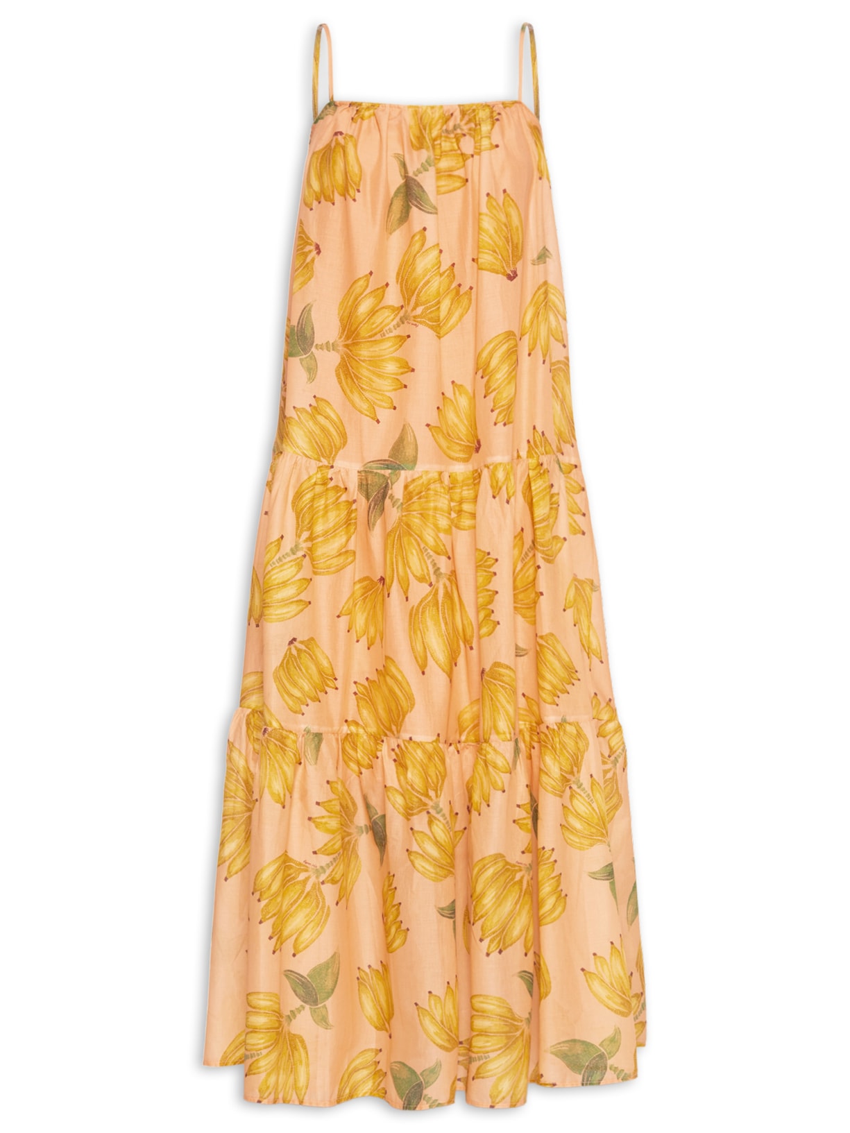 Vestido Longo Banana Prata - Laranja