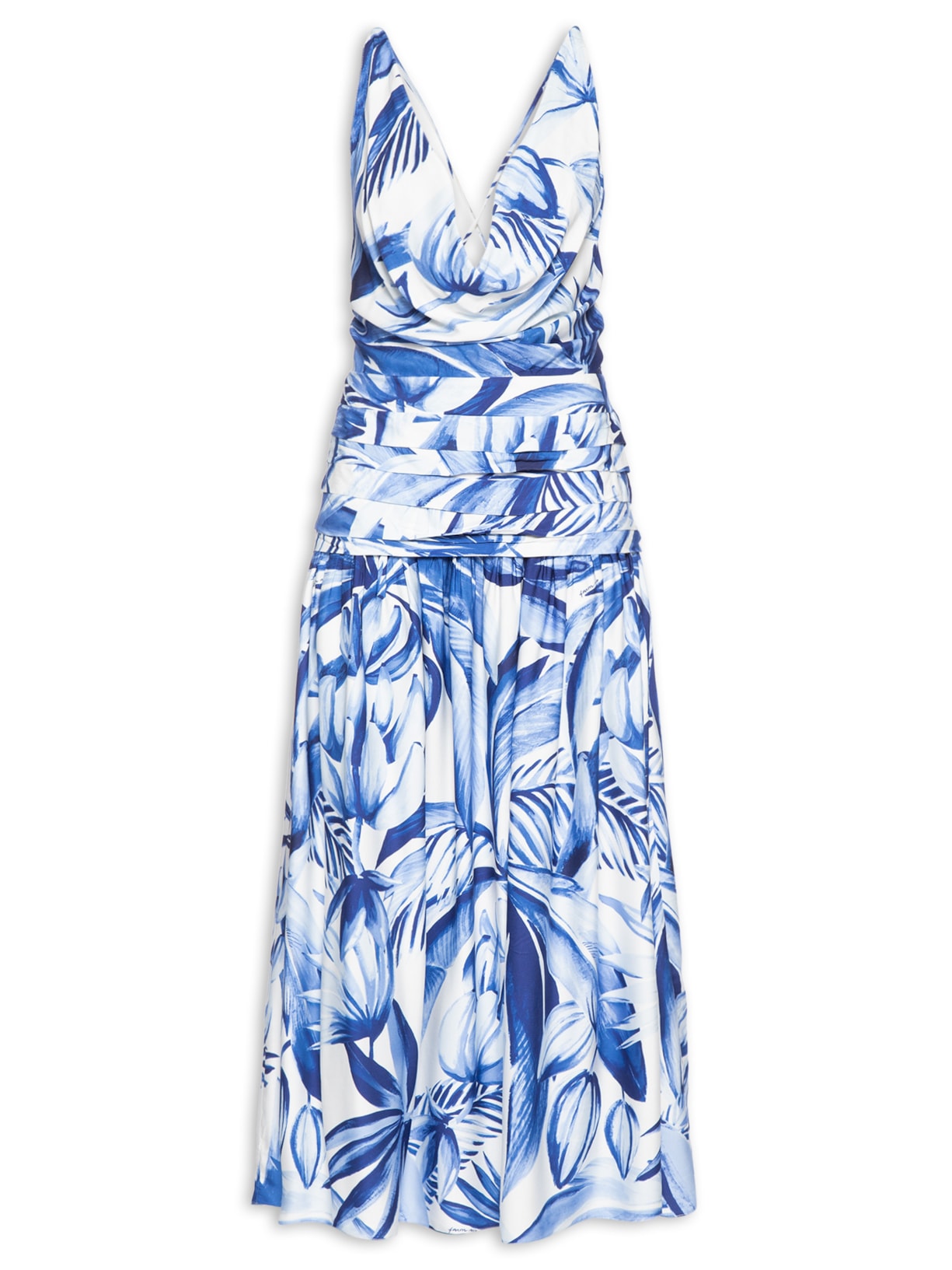 Vestido Longo Bananarte - Azul