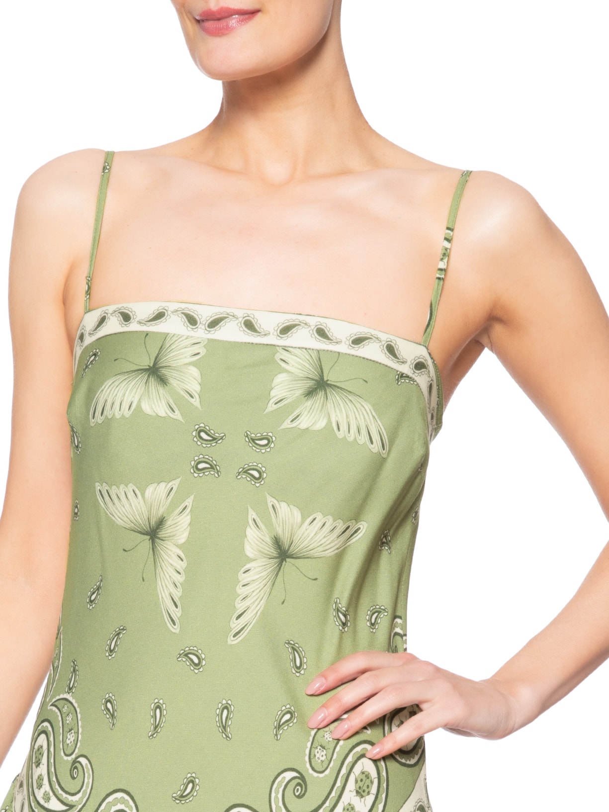 Vestido Longo Bandanas Jardim – Verde Farm