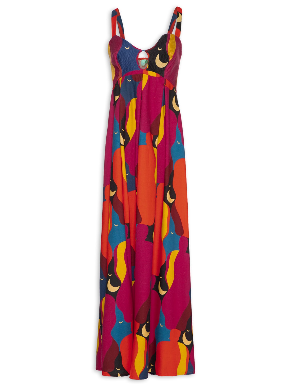 Vestido Longo Beijo - Rosa