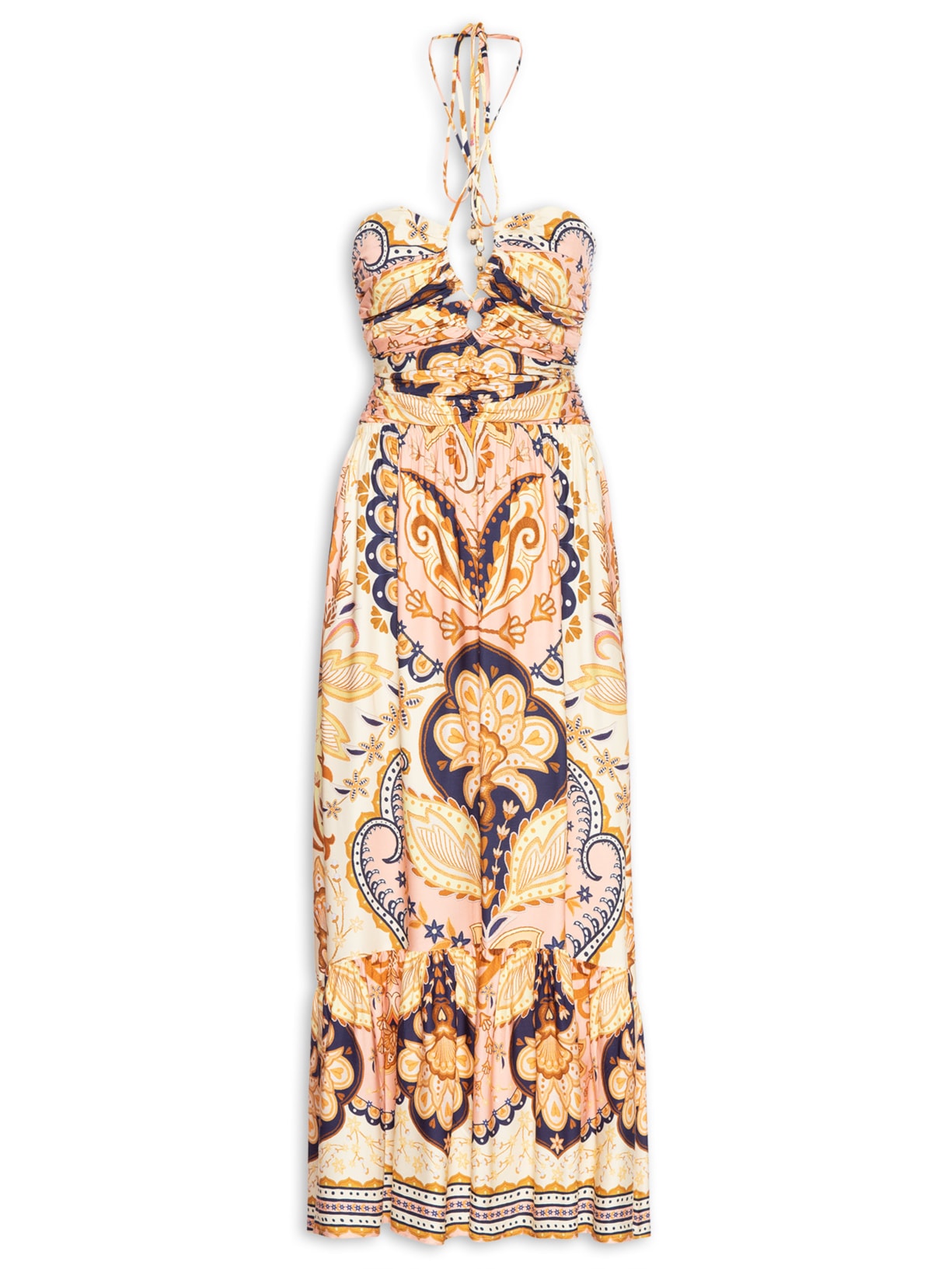 Vestido Longo Beleza Boho - Amarelo