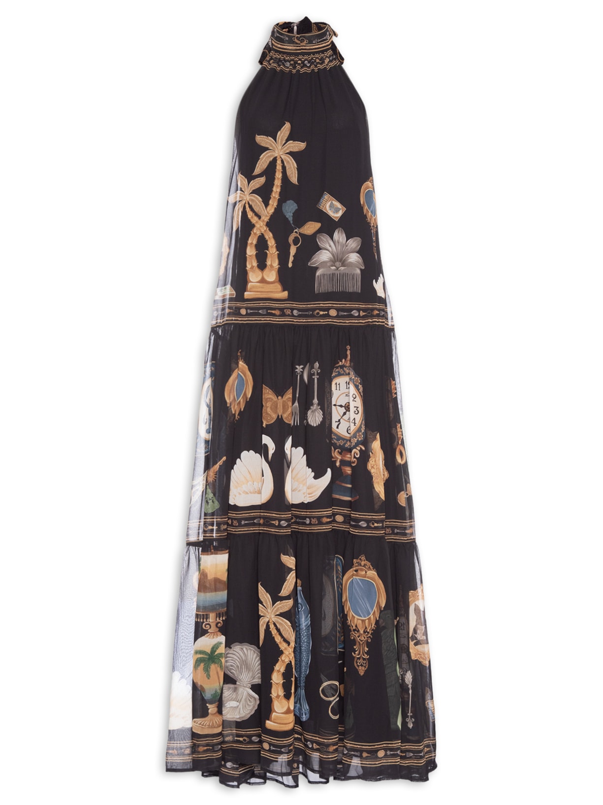 Vestido Longo Bibelô - Preto