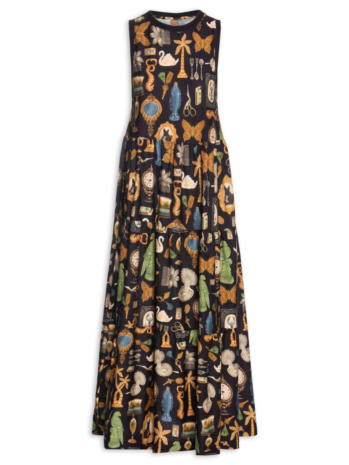 Vestido Longo Bibelô - Preto