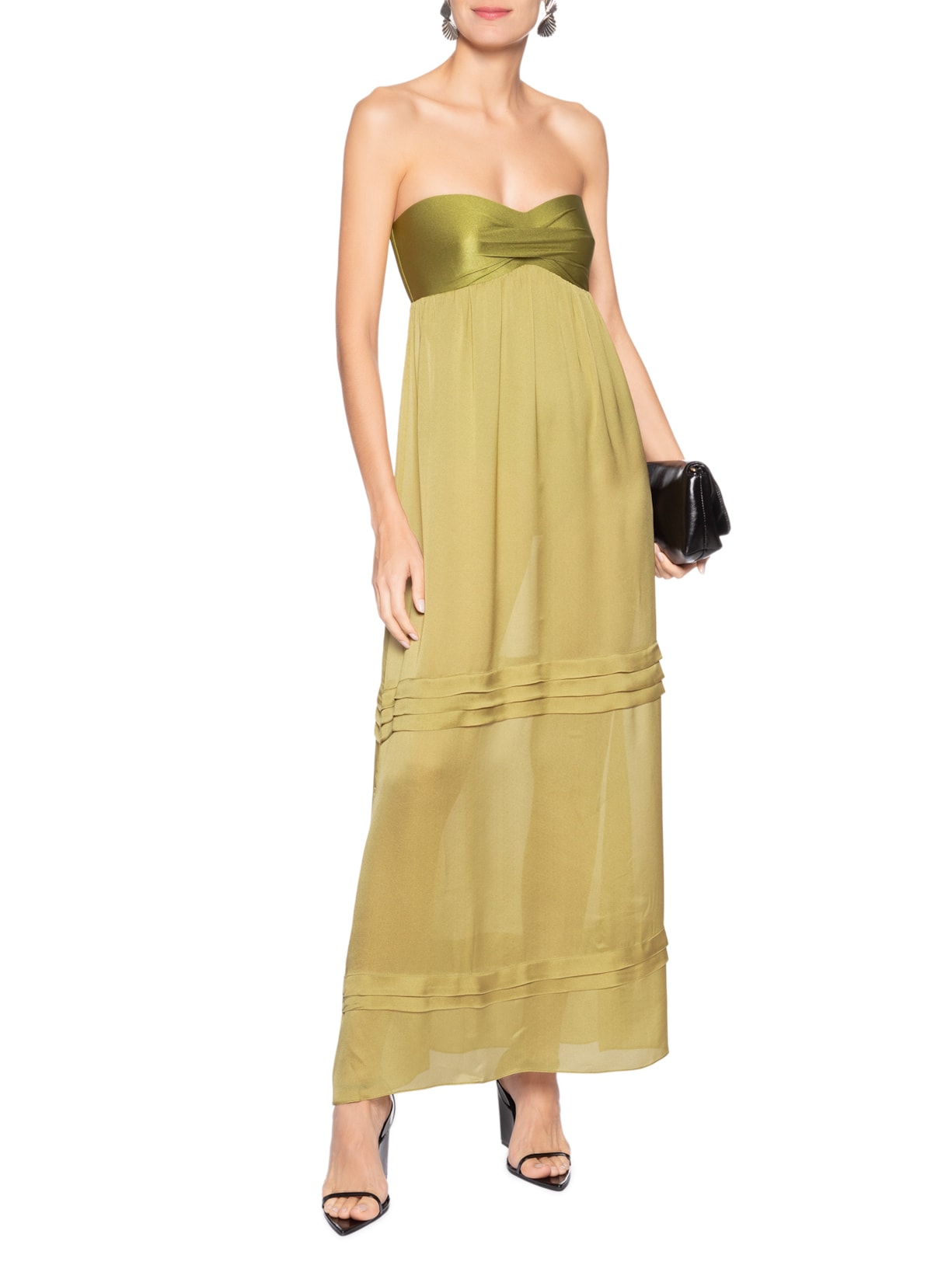 Vestido Longo Body Suit Verde Adriana Degreas