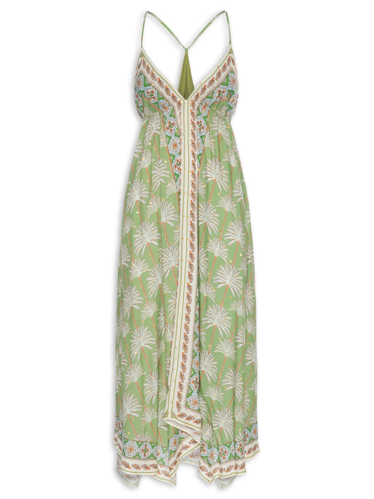 Vestido Longo Boho Coqueiro Verde Farm