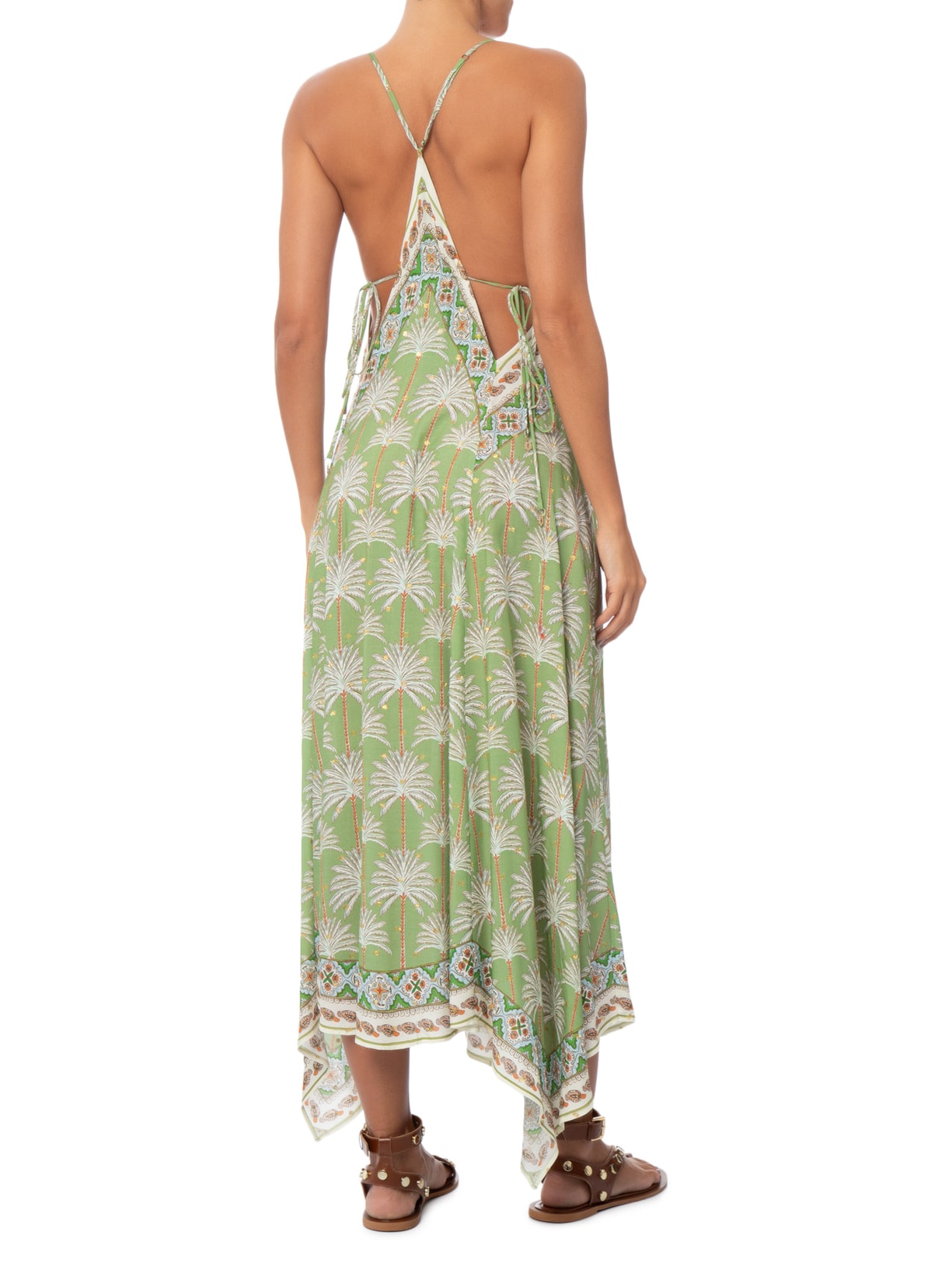 Vestido Longo Boho Coqueiro Verde Farm