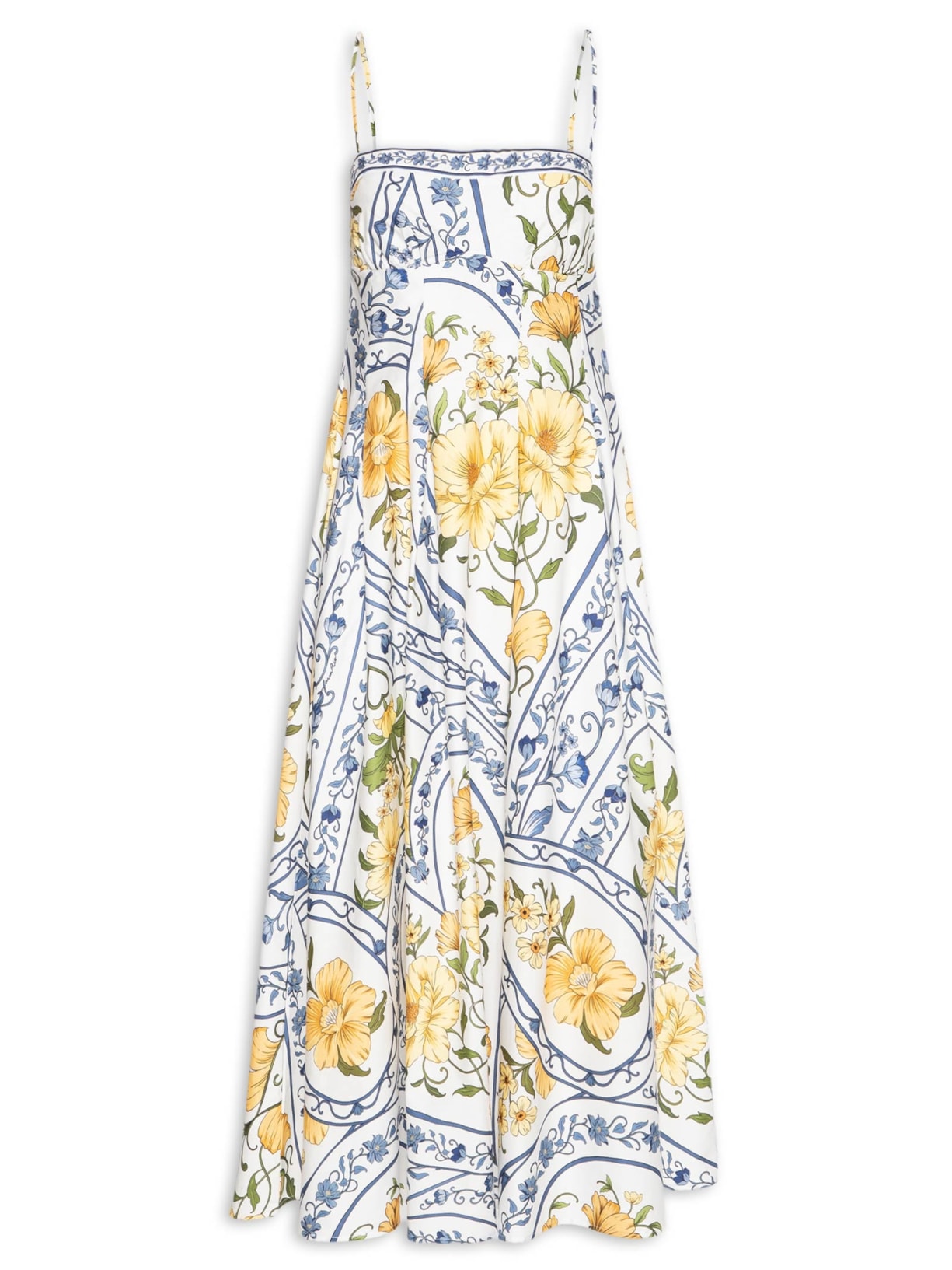 Vestido Longo Boho Do Amor Azul Farm