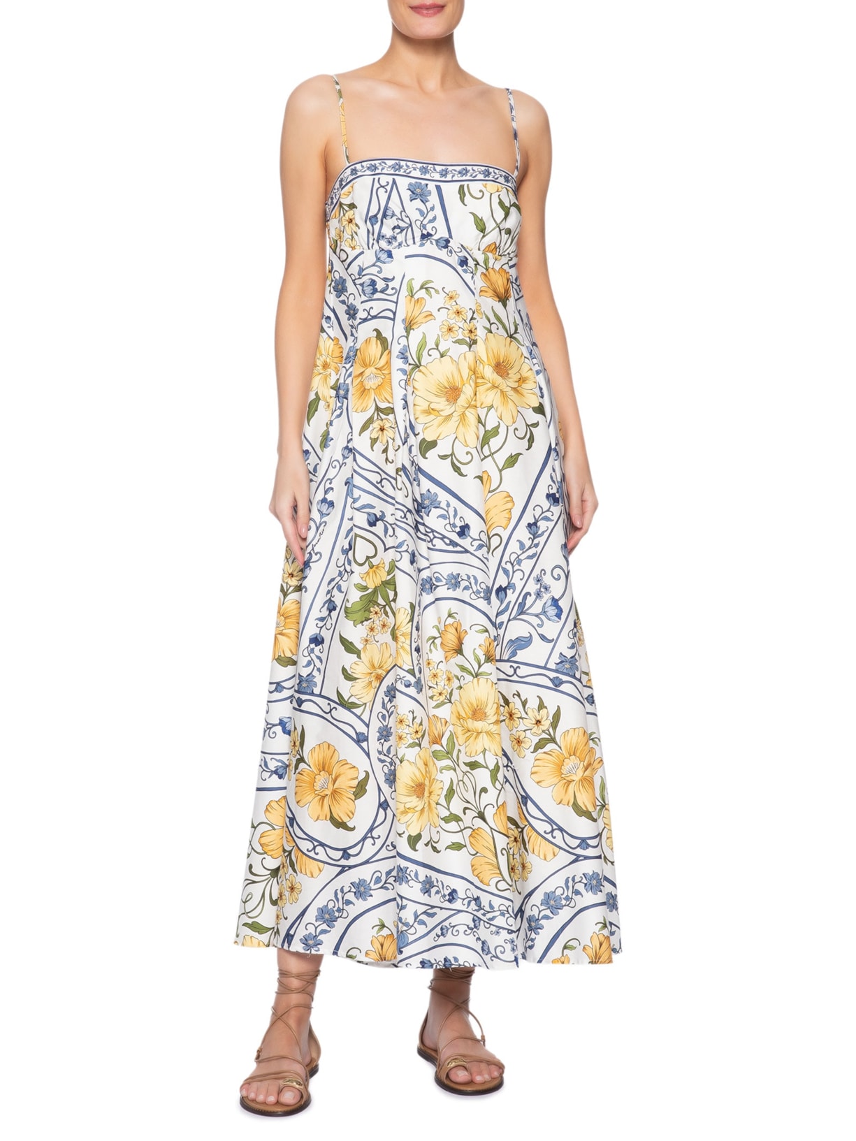 Vestido Longo Boho Do Amor Azul Farm