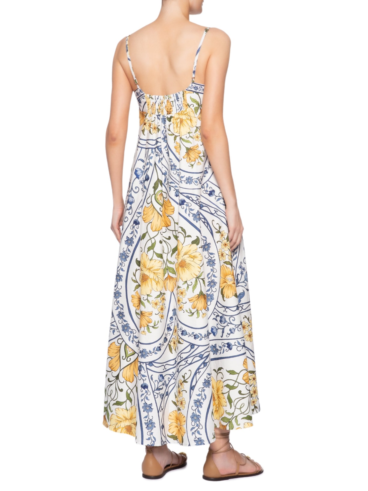 Vestido Longo Boho Do Amor Azul Farm
