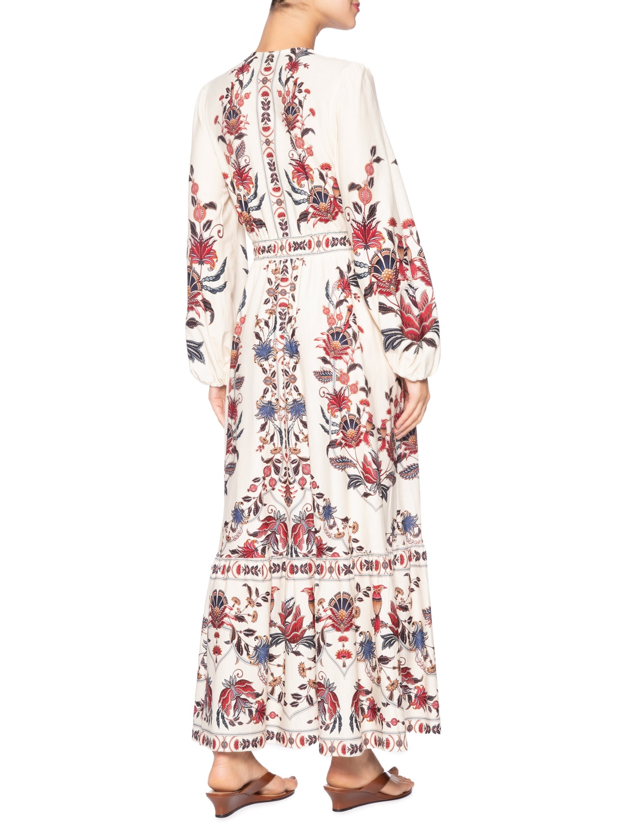 Vestido Longo Bohoflor Off White Farm