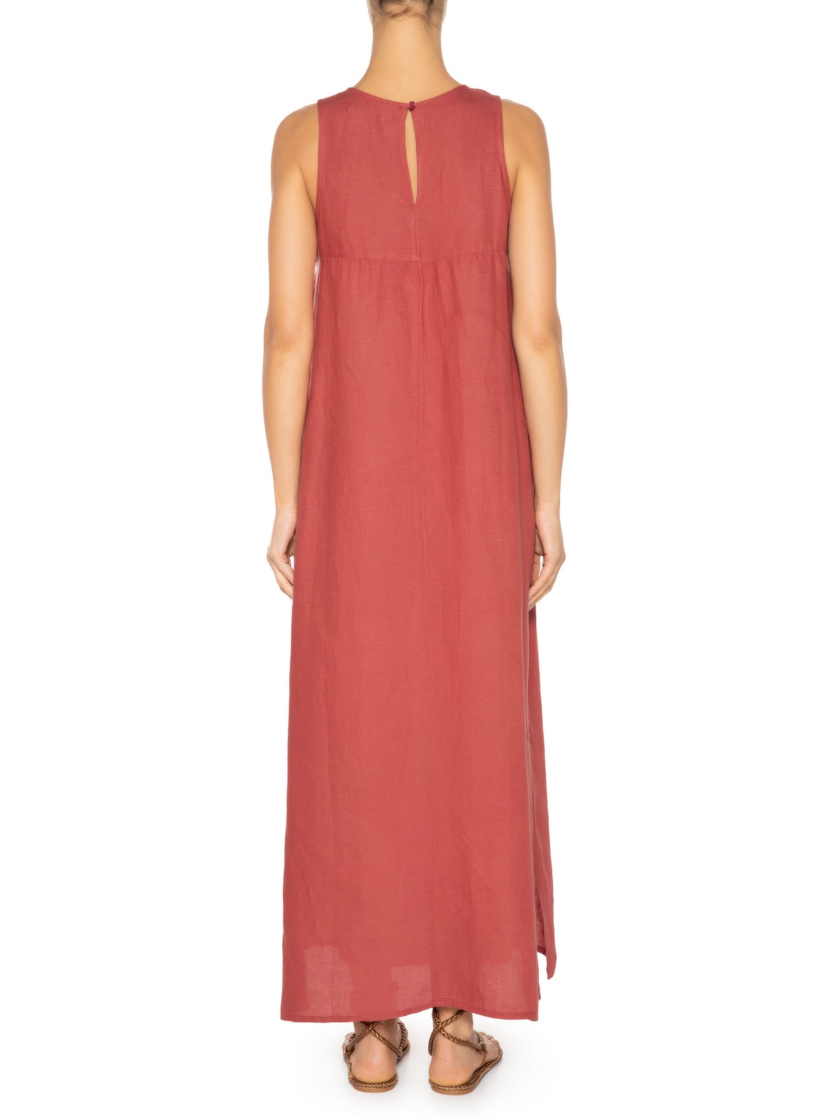 Vestido Longo Bordado Marrocos Vinho Maria Filó