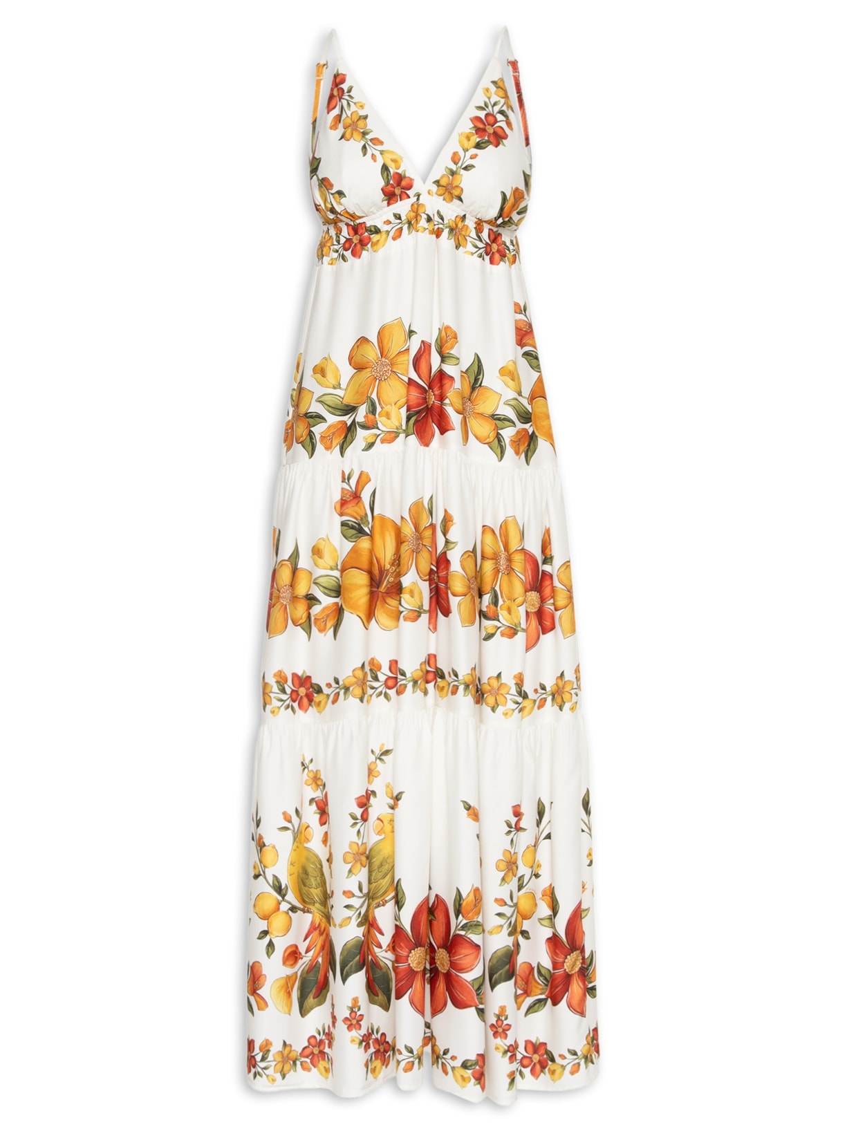 Vestido Longo Bosque Chic - Branco