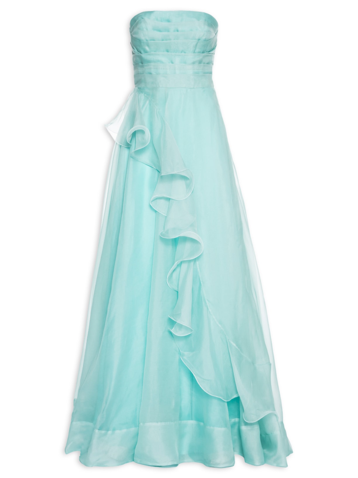 Vestido Longo Bruna Babado Azul Fabulous Agilitá