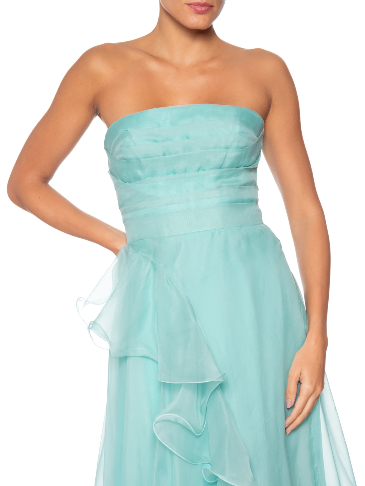 Vestido Longo Bruna Babado Azul Fabulous Agilitá