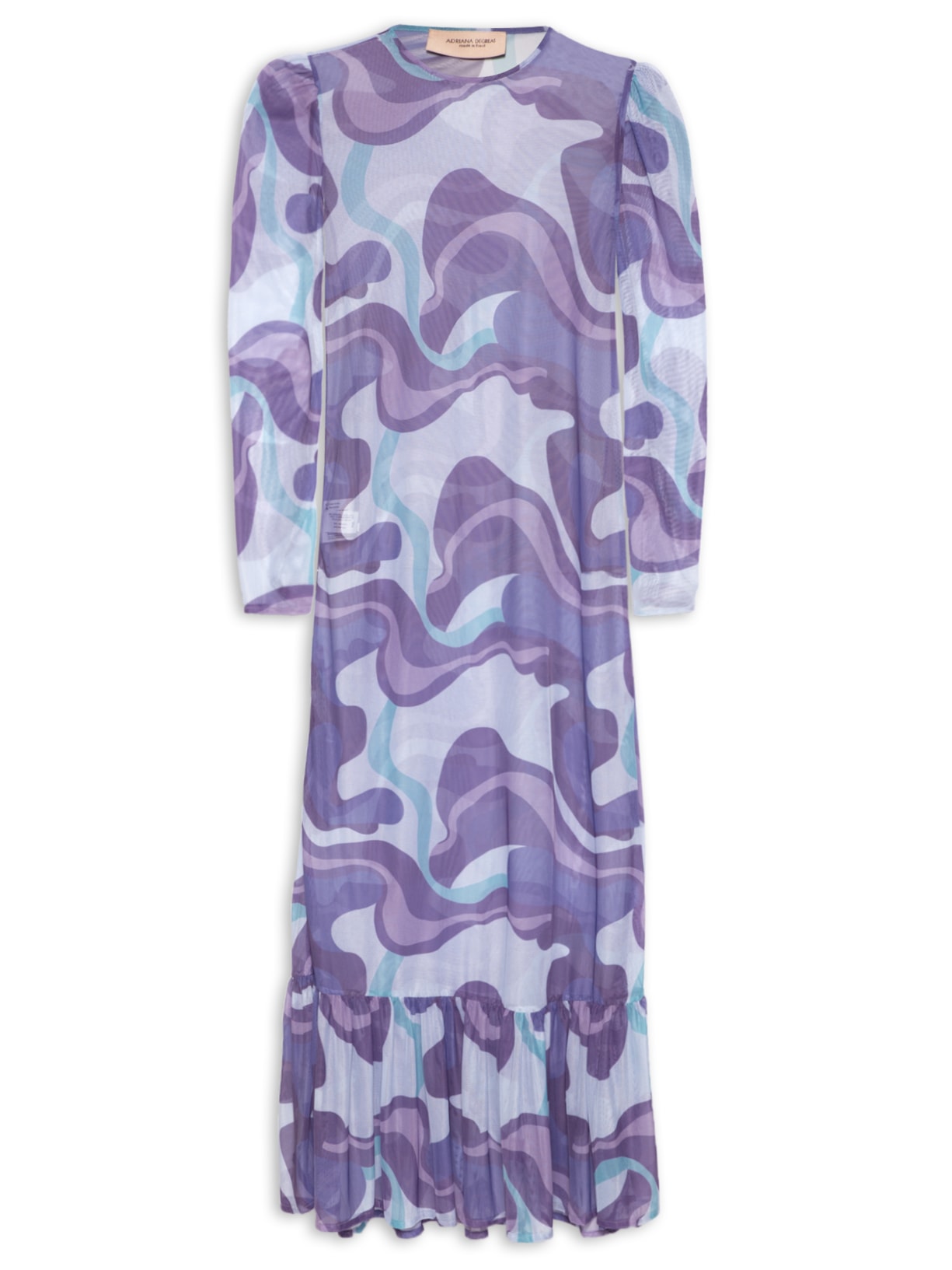 Vestido Longo Busto Aplicado - Roxo