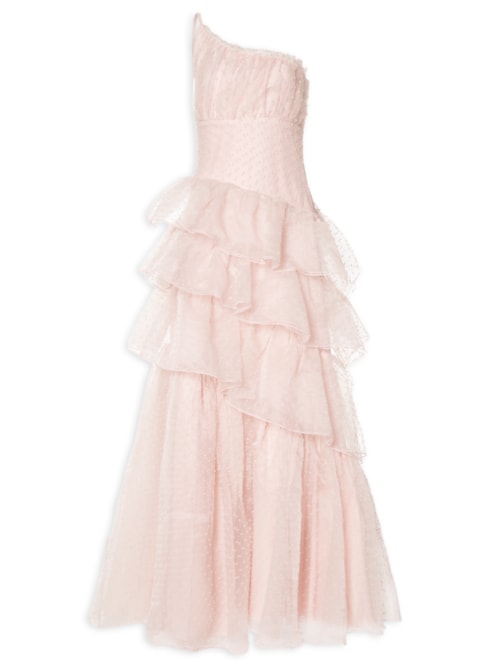 Vestido Longo Cameron Babados - Rosa