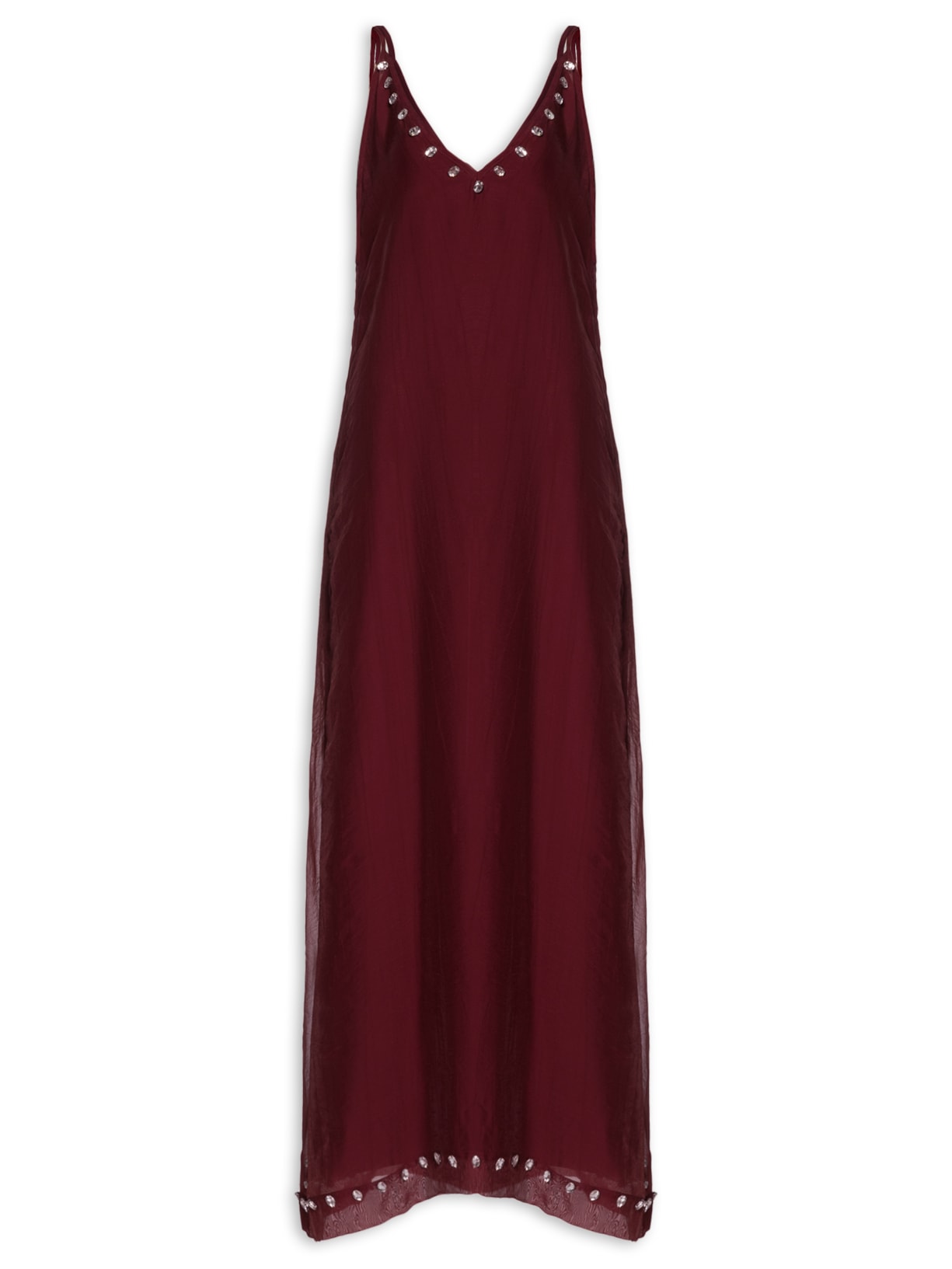 Vestido Longo Carbenet – Vermelho Marina Bitu