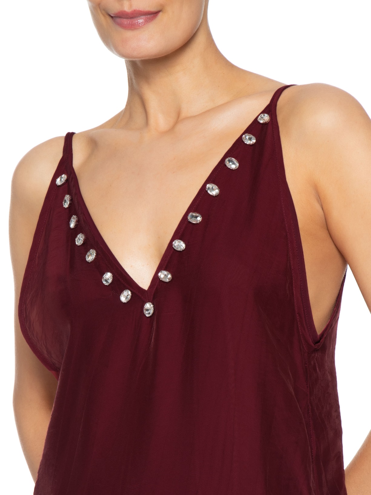 Vestido Longo Carbenet – Vermelho Marina Bitu