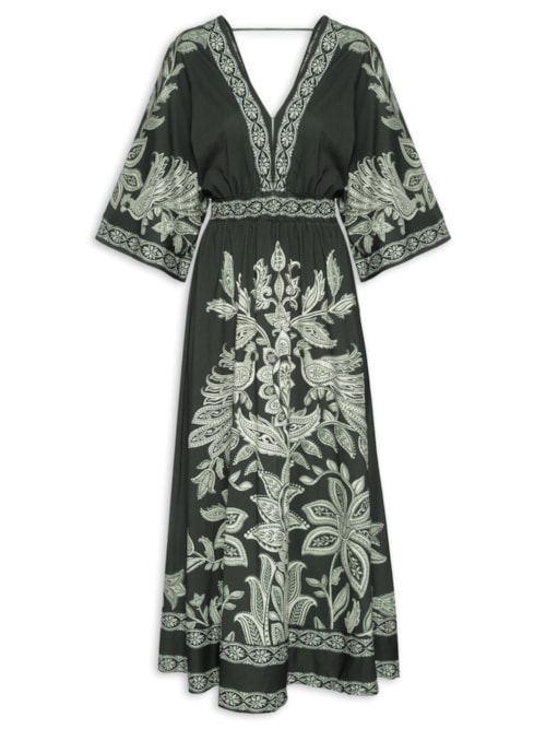 Vestido Longo Céu De Arara - Verde