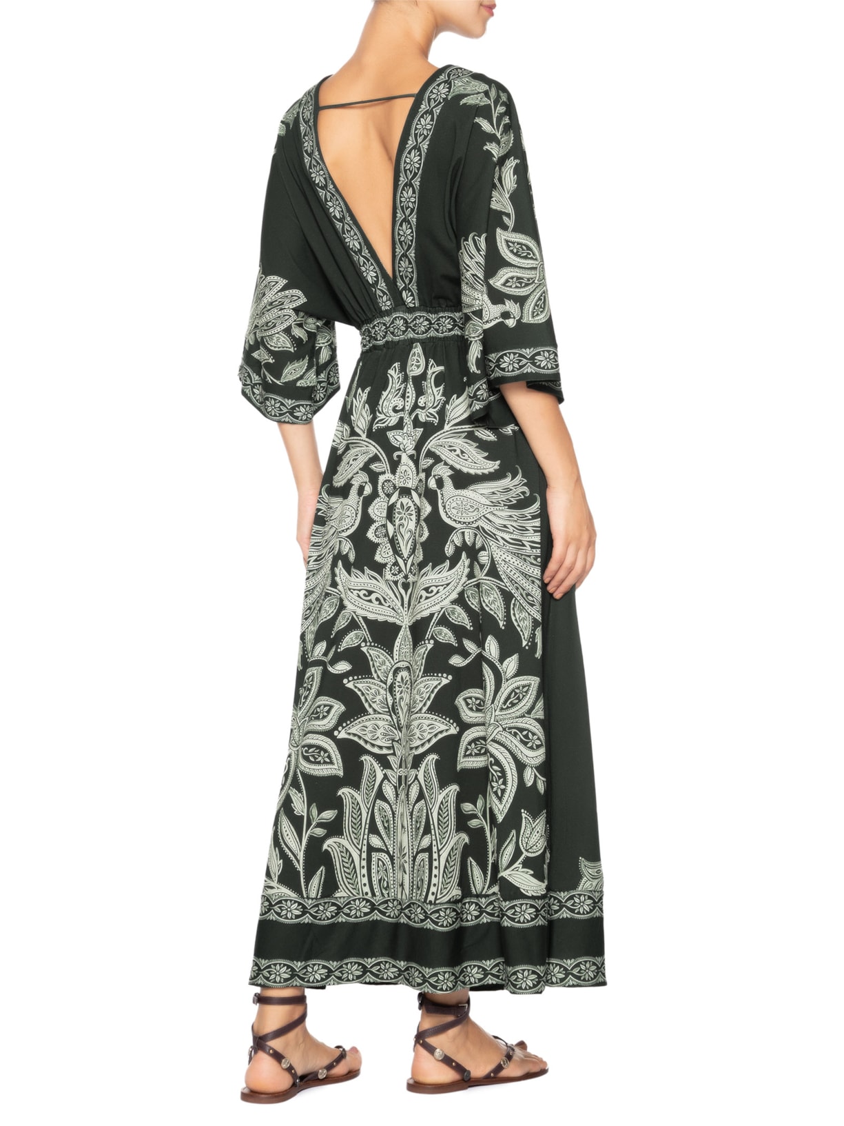 Vestido Longo Céu De Arara Verde Farm