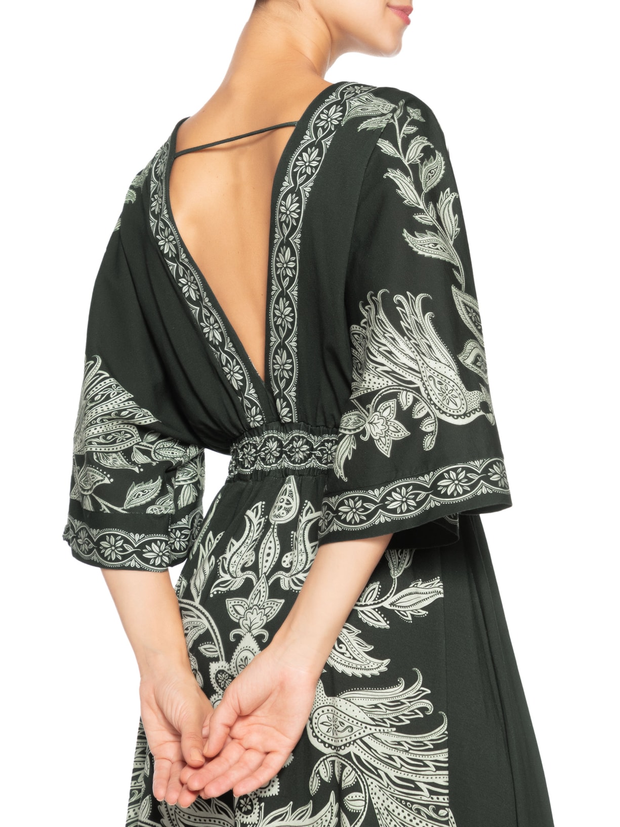 Vestido Longo Céu De Arara Verde Farm