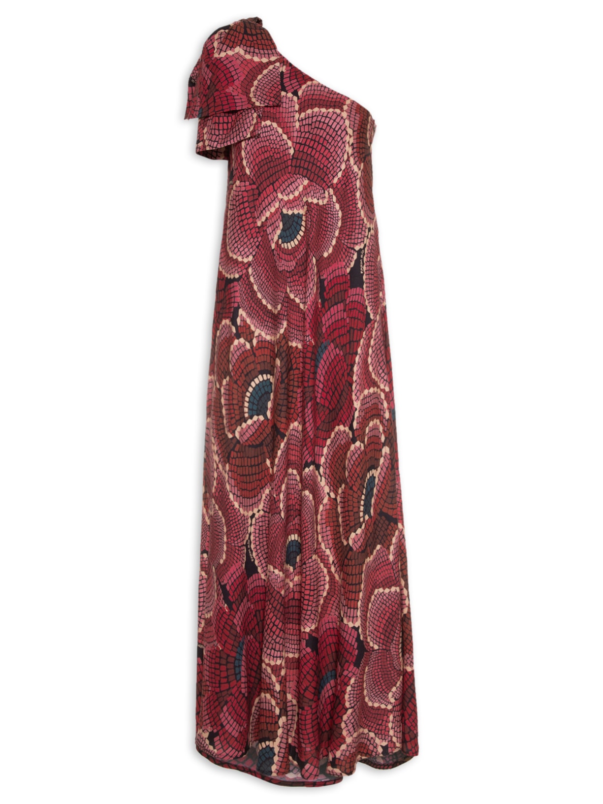 Vestido Longo Chita Nina - Rosa