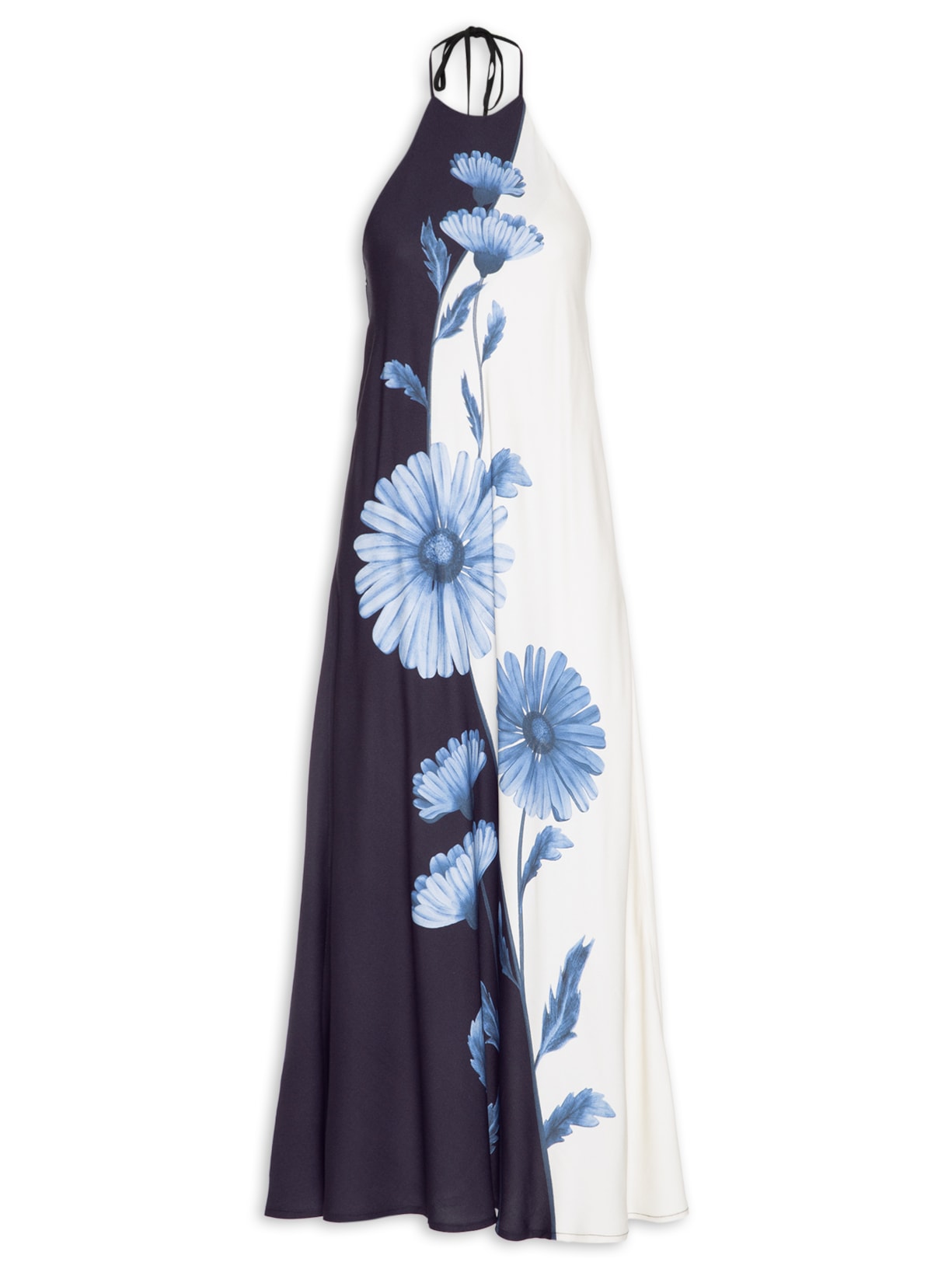 Vestido Longo Ciana Preto Farm