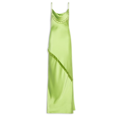 Vestido Longo com Alça Fina – Verde