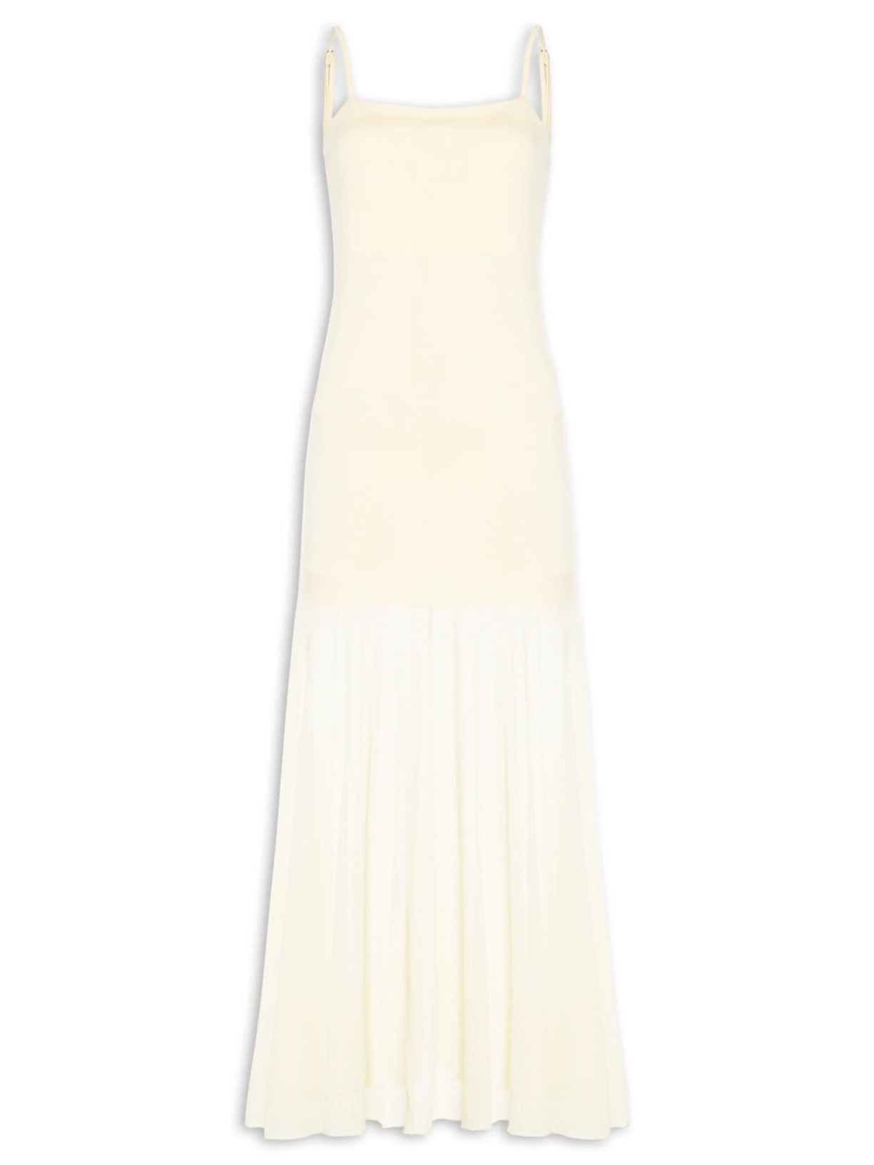 Vestido Longo com Transparência Amarelo Market 33