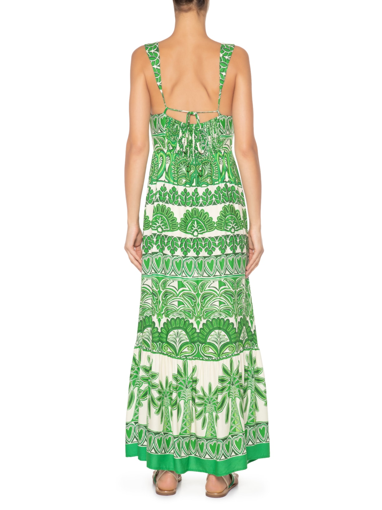 Vestido Longo Coqueiral Boho Verde Farm