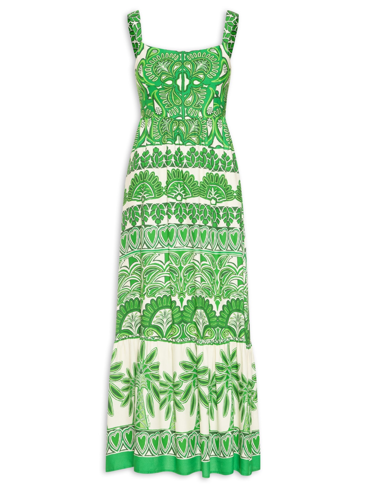 Vestido Longo Coqueiral Boho Verde Farm