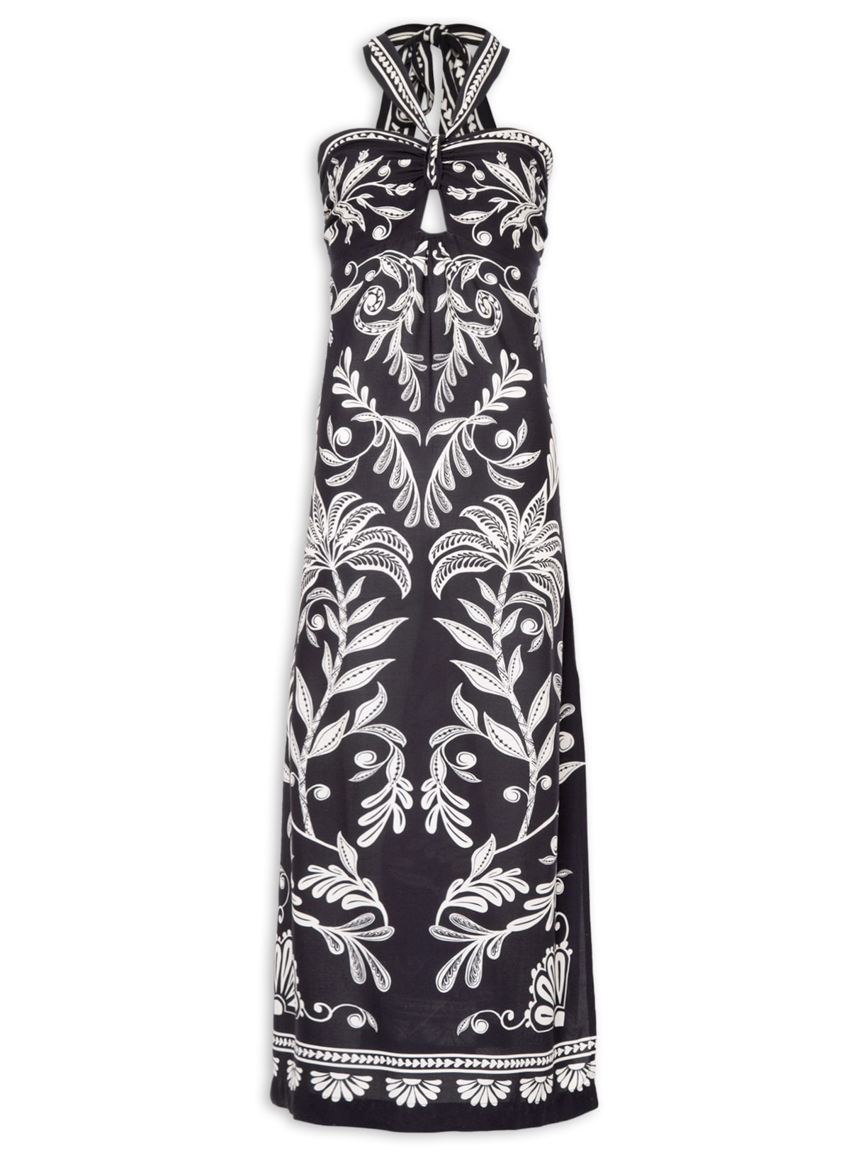 Vestido Longo Coqueiro Sereno - Preto