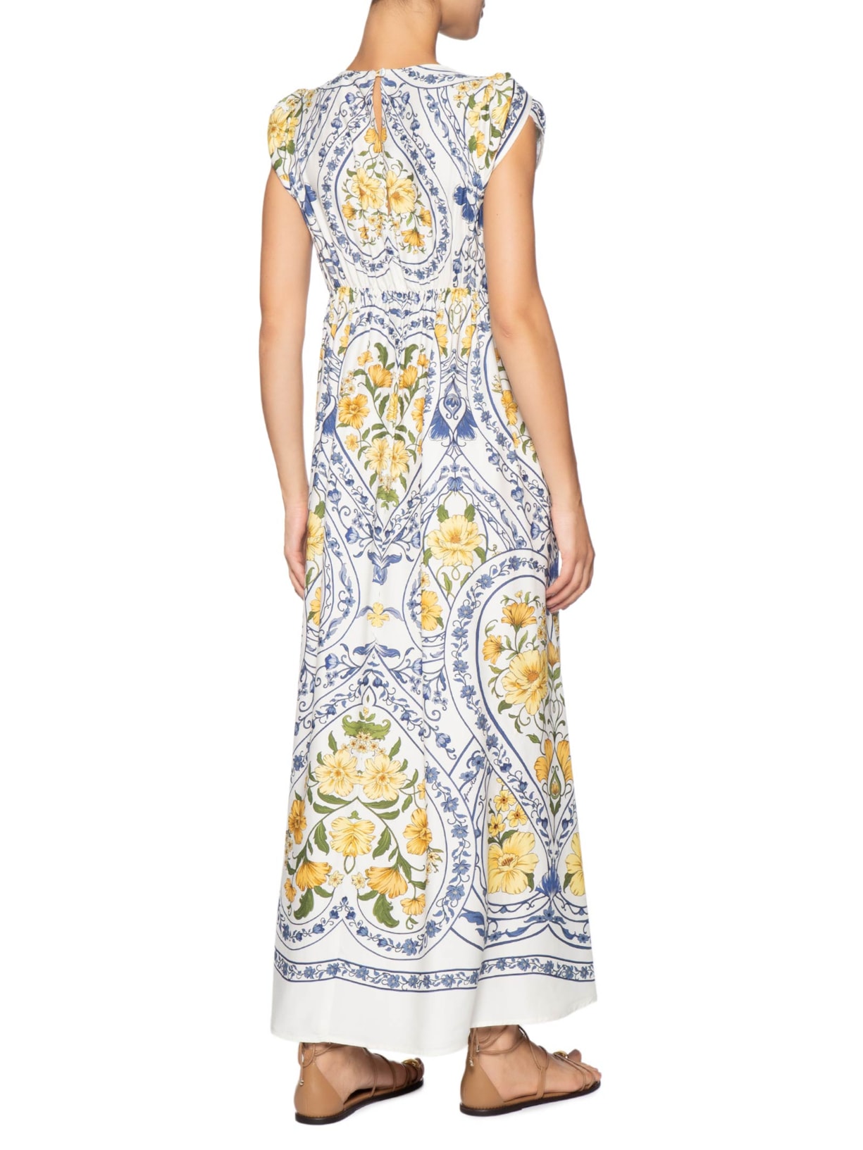 Vestido Longo Coração Boho Azul Farm
