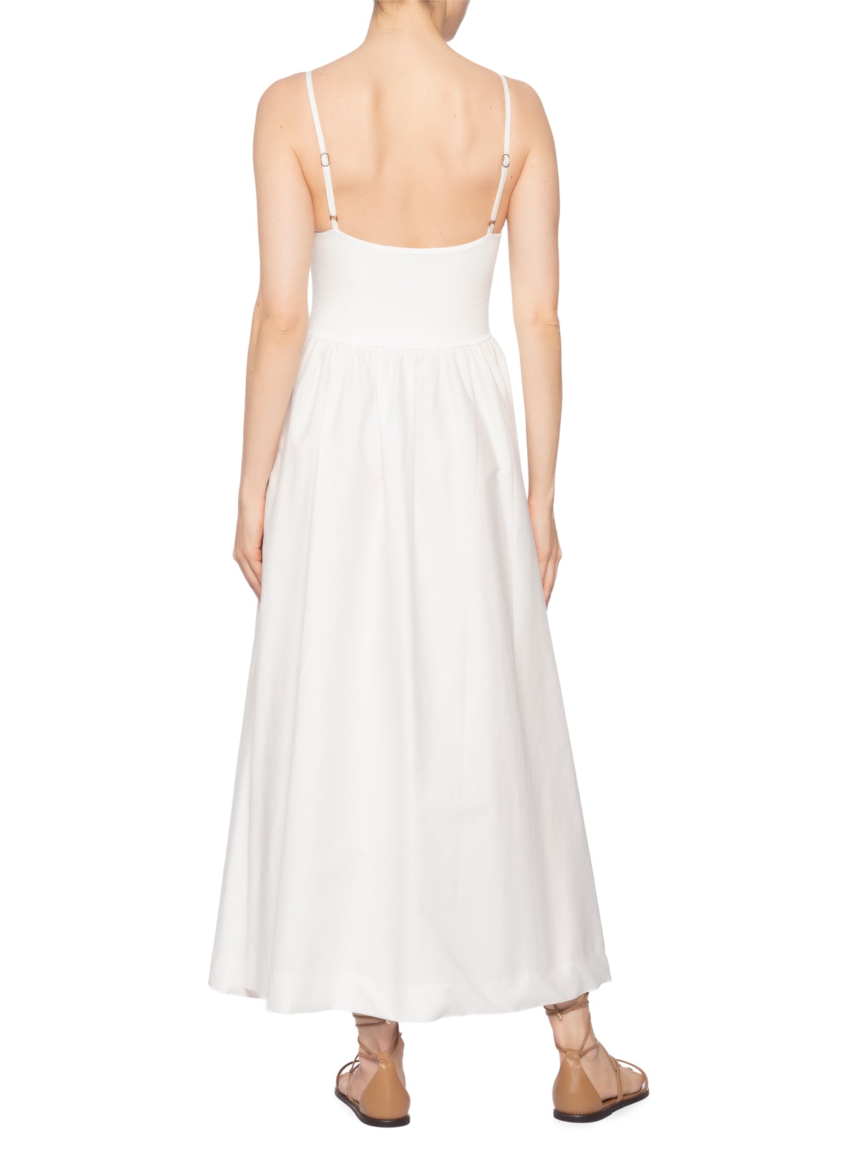 Vestido Longo Corselet Branco Farm