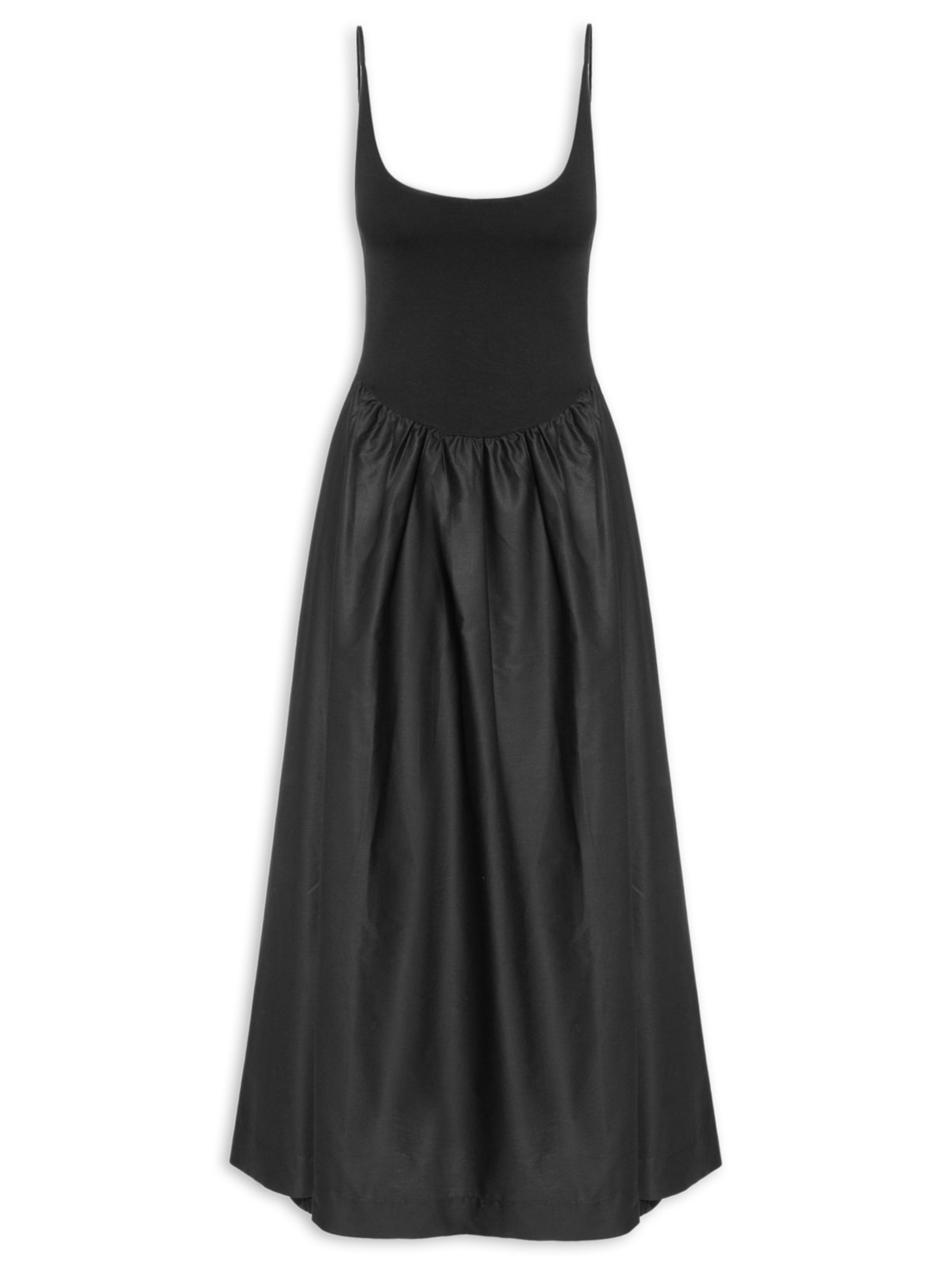 Vestido Longo Corselet - Preto