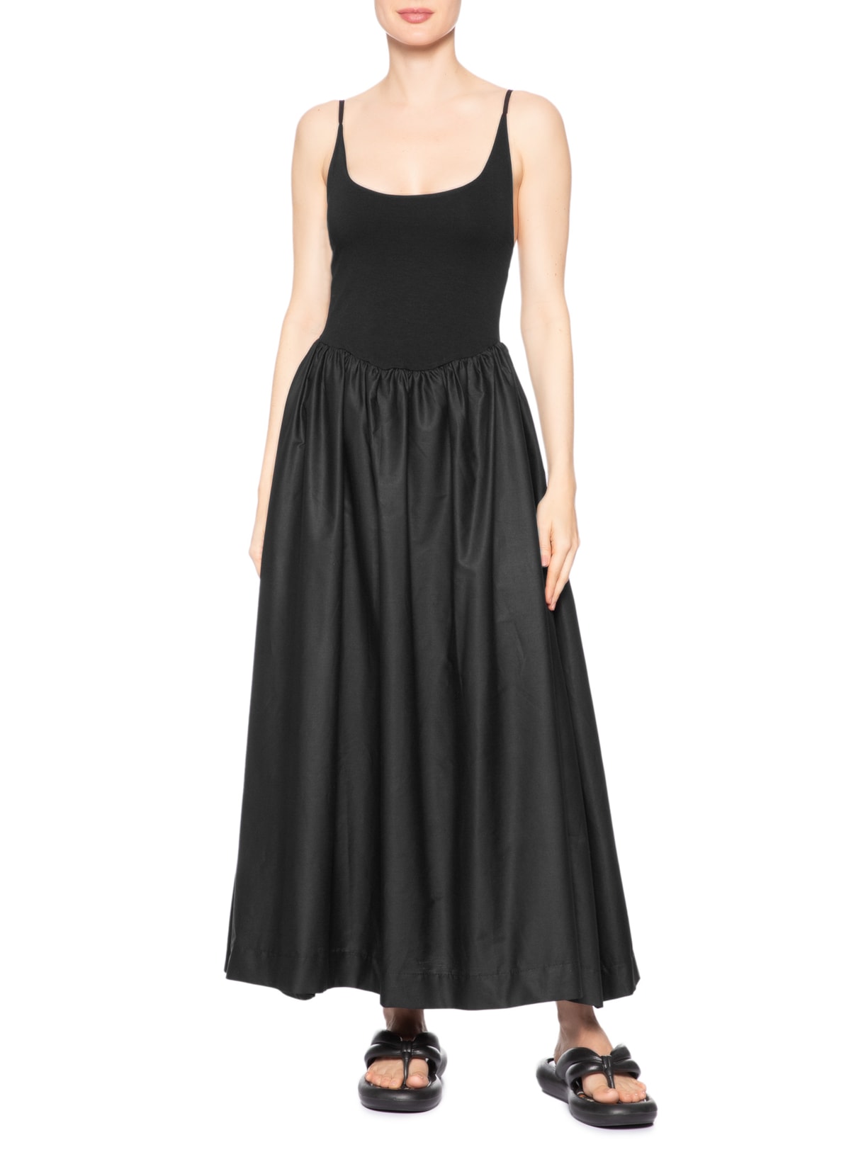 Vestido Longo Corselet Preto Farm