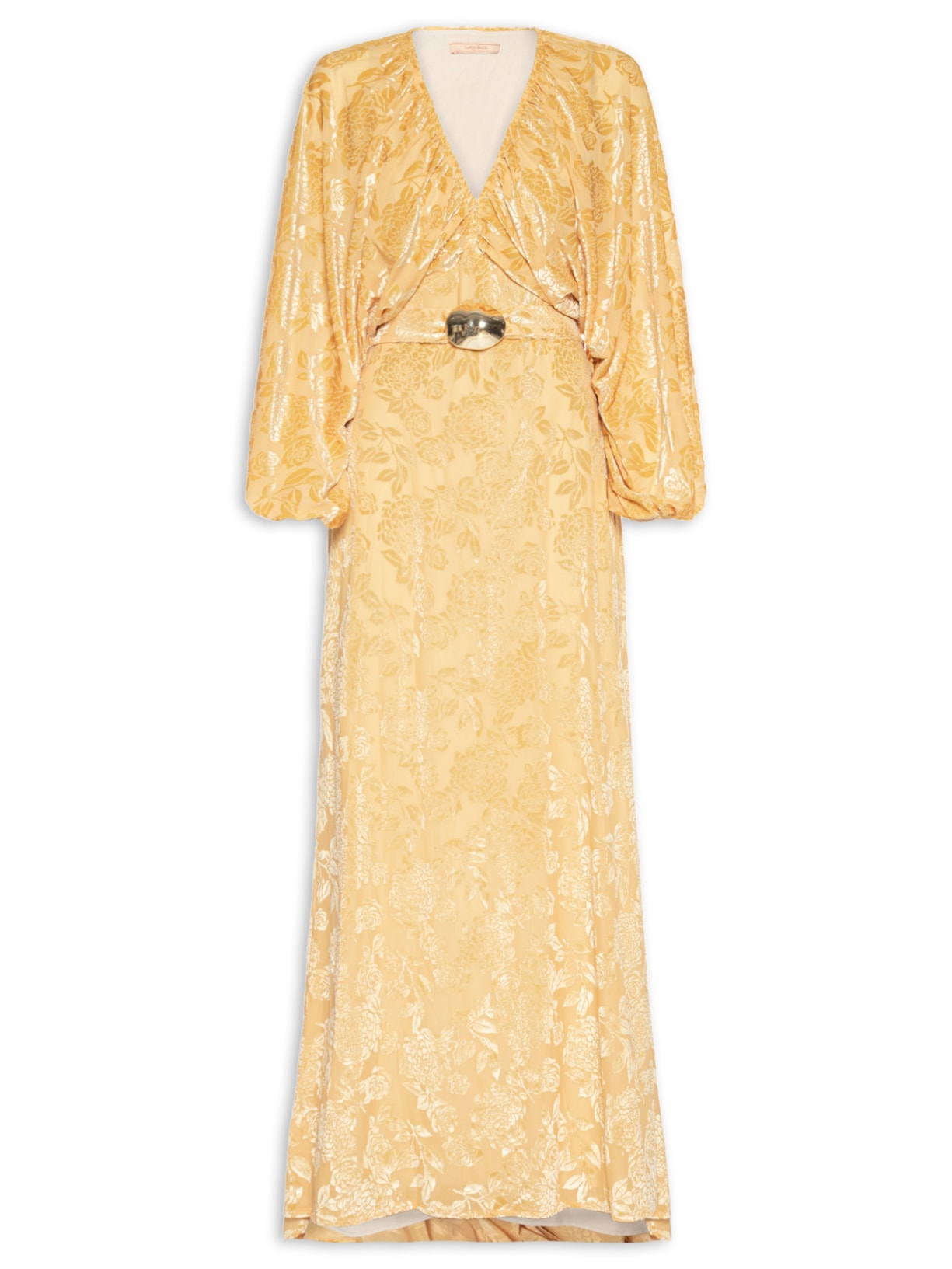 Vestido Longo Dafne Amarelo Carol Bassi