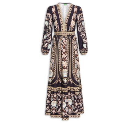 Vestido Longo Daniela - Preto