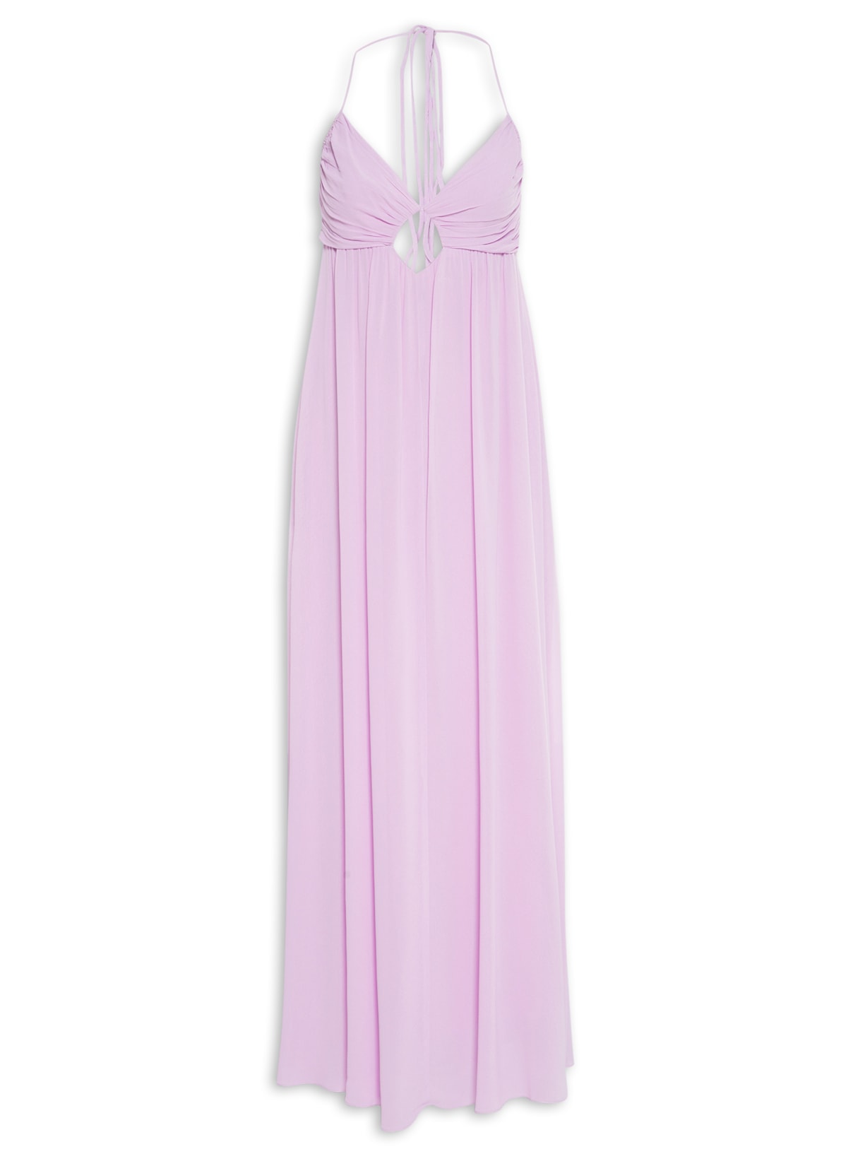 Vestido Longo De Alcinha Rosa Bouque - Lilás