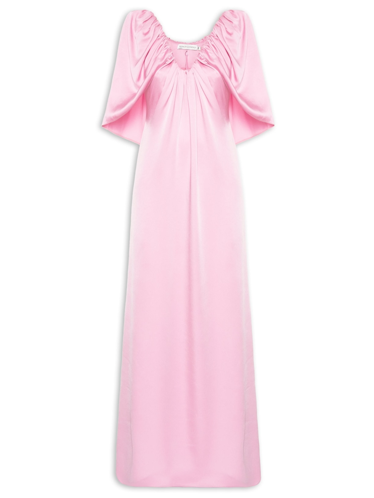 Vestido Longo Decotado Rosa Reinaldo Lourenço