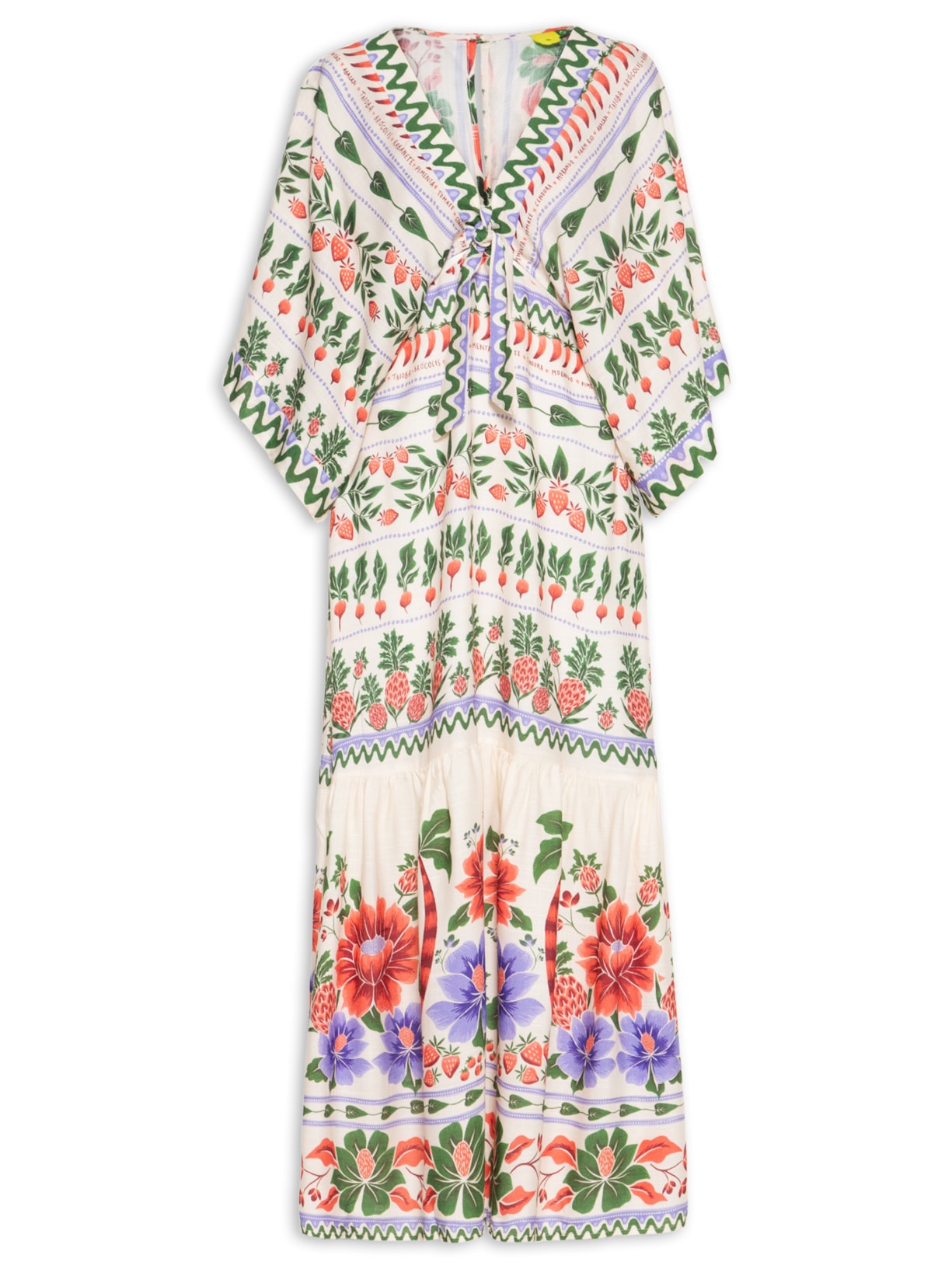 Vestido Longo Dedo De Moça - Bege