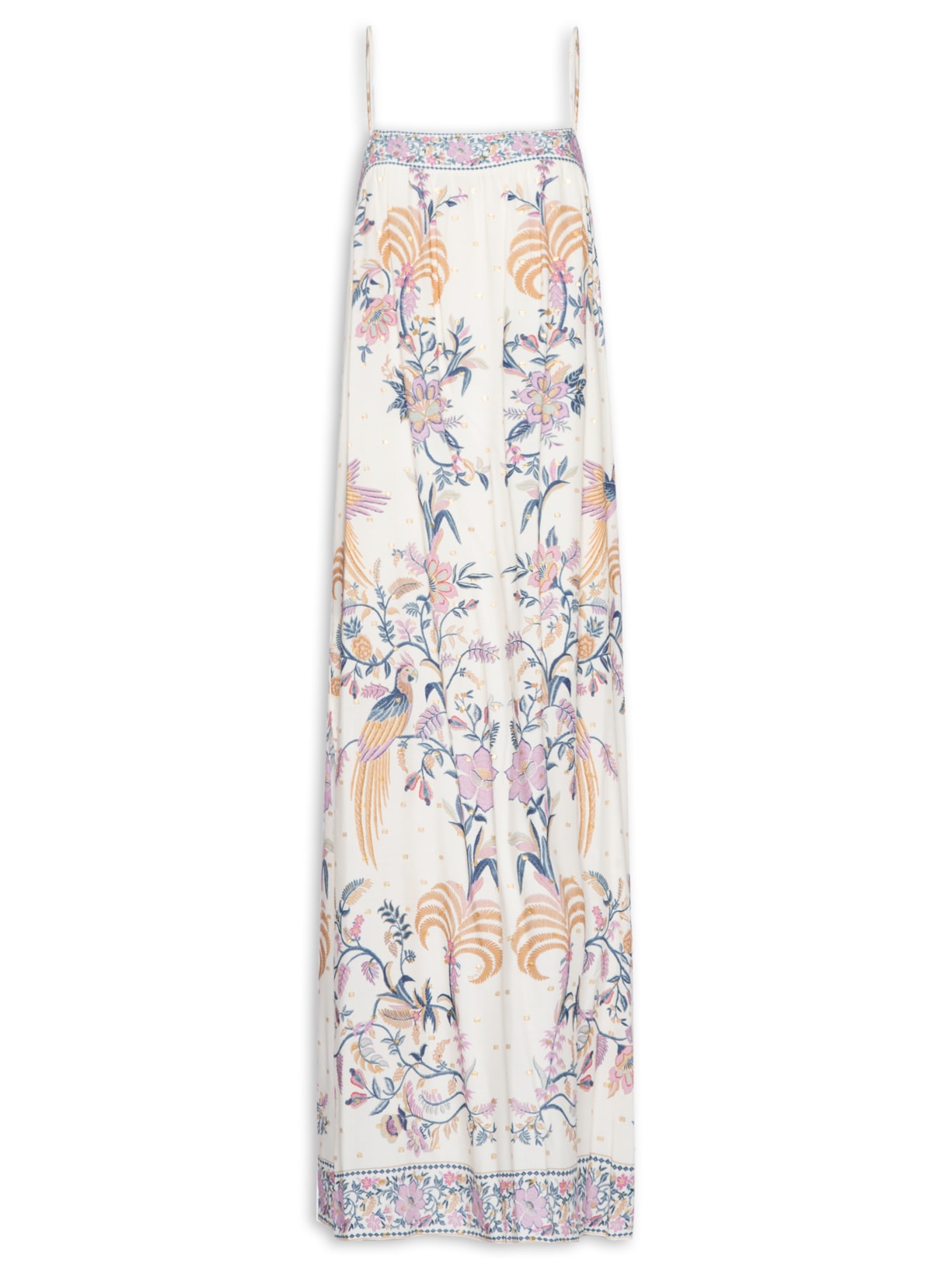 Vestido Longo Delicadeza Boho - Off White