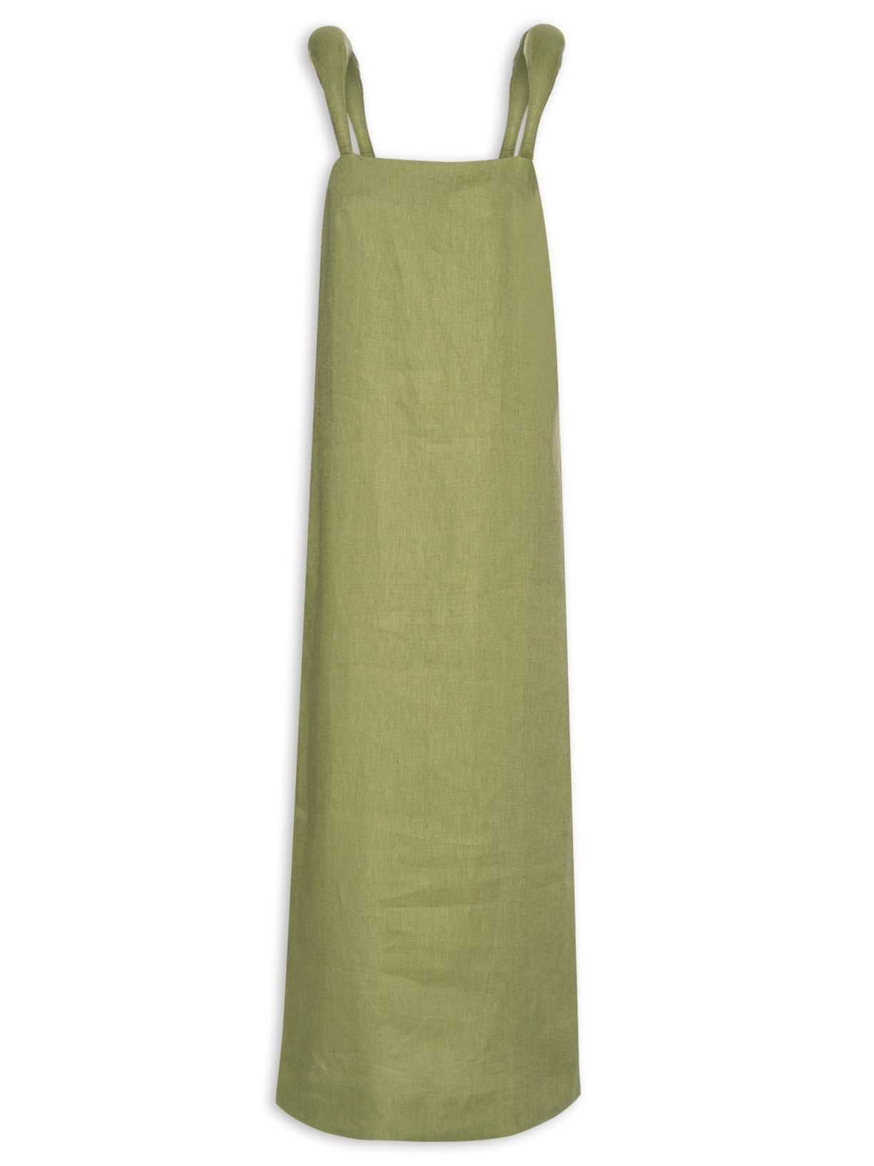 Vestido Longo Detalhe Alça - Verde