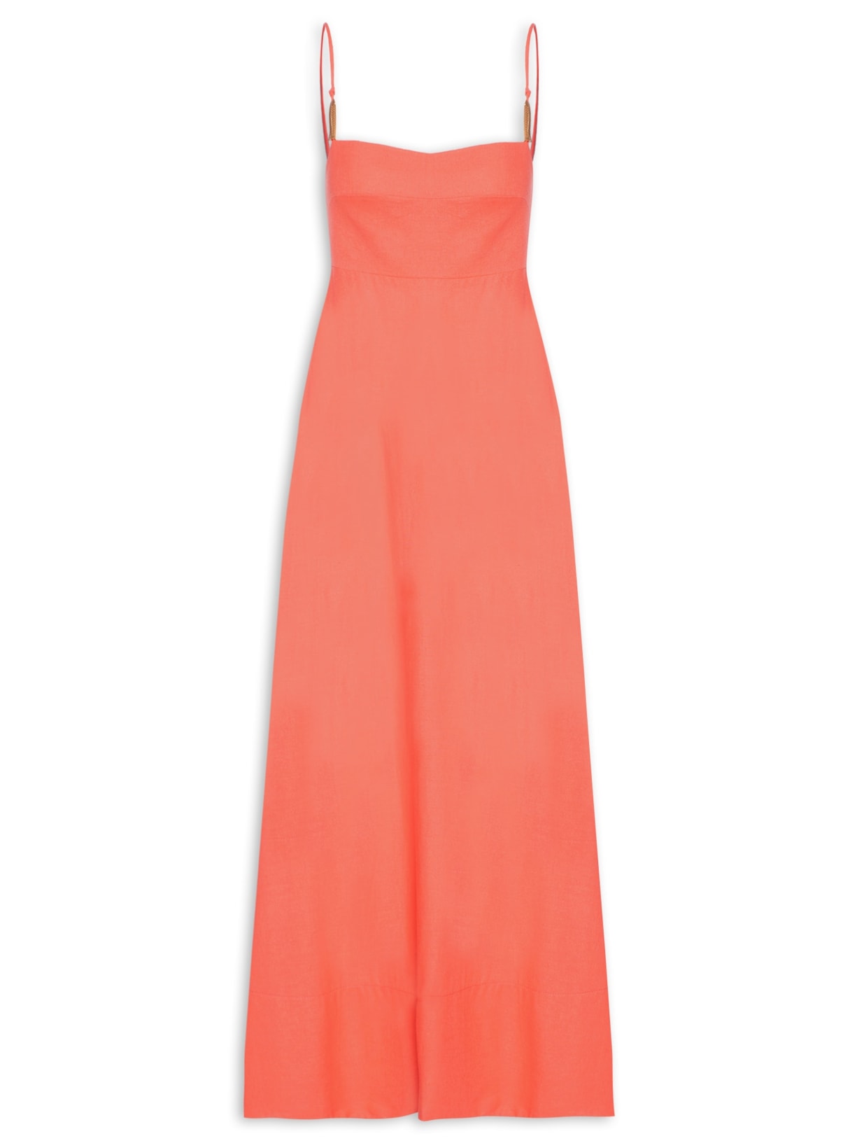 Vestido Longo Detalhe Peixe - Rosa