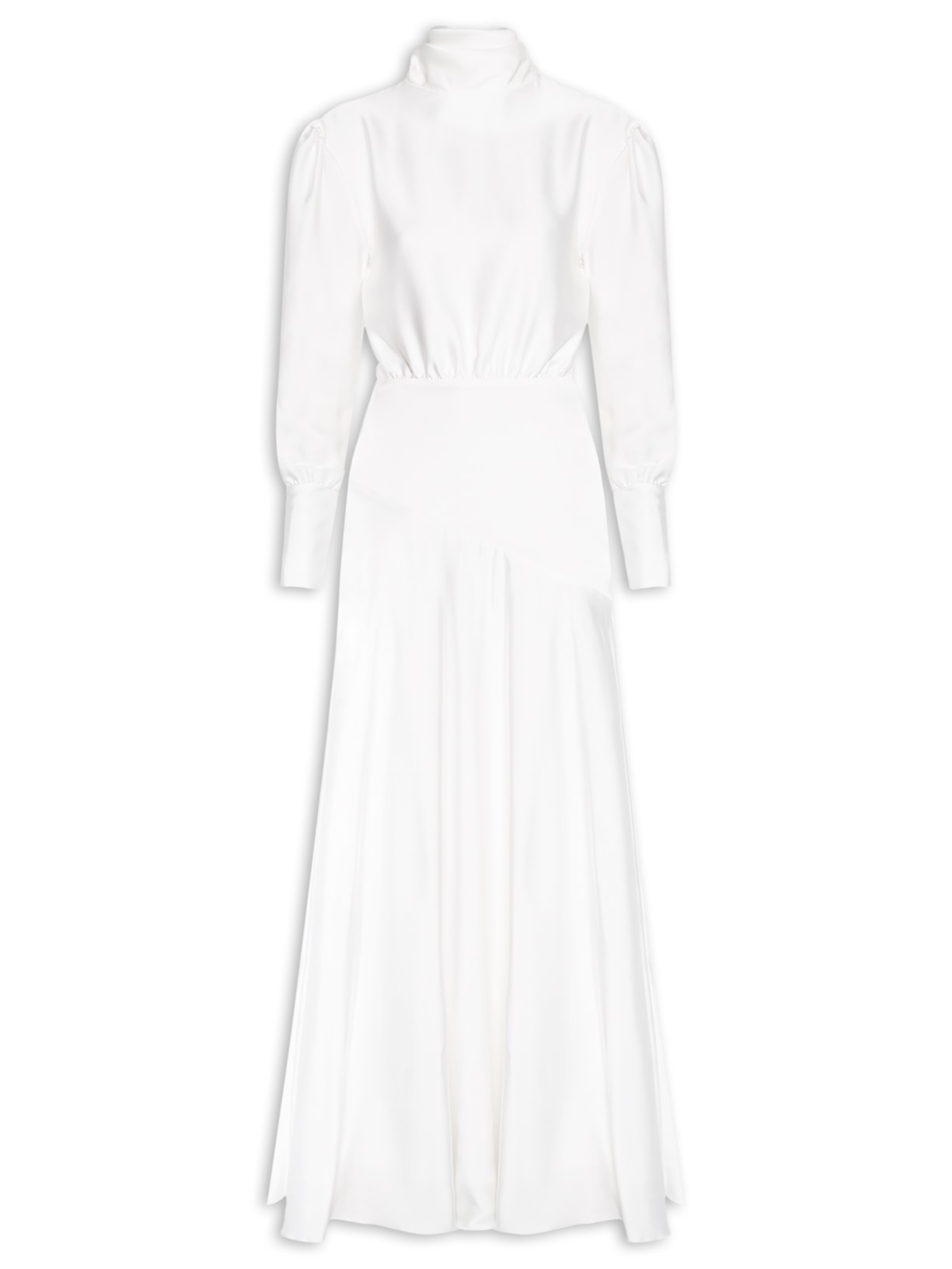 Vestido Longo Diana Gola Alta – Branco Fabulous Agilitá