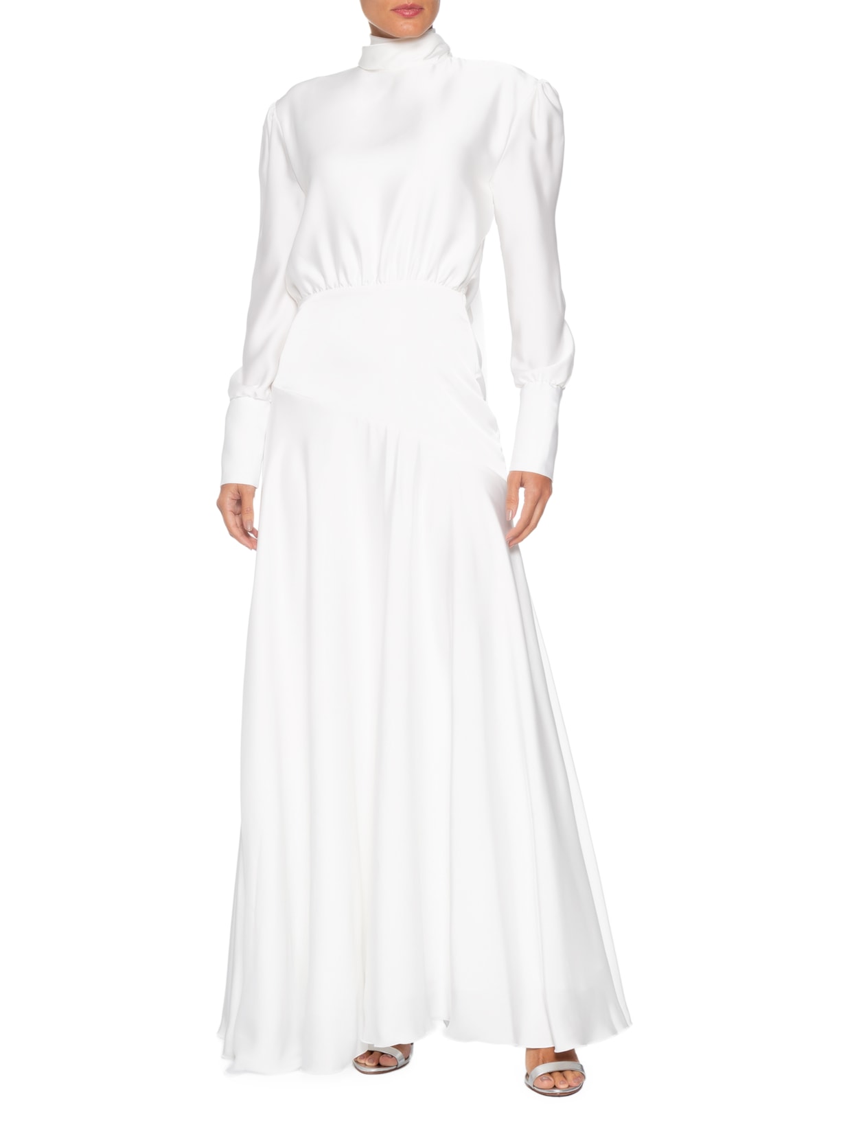 Vestido Longo Diana Gola Alta – Branco Fabulous Agilitá