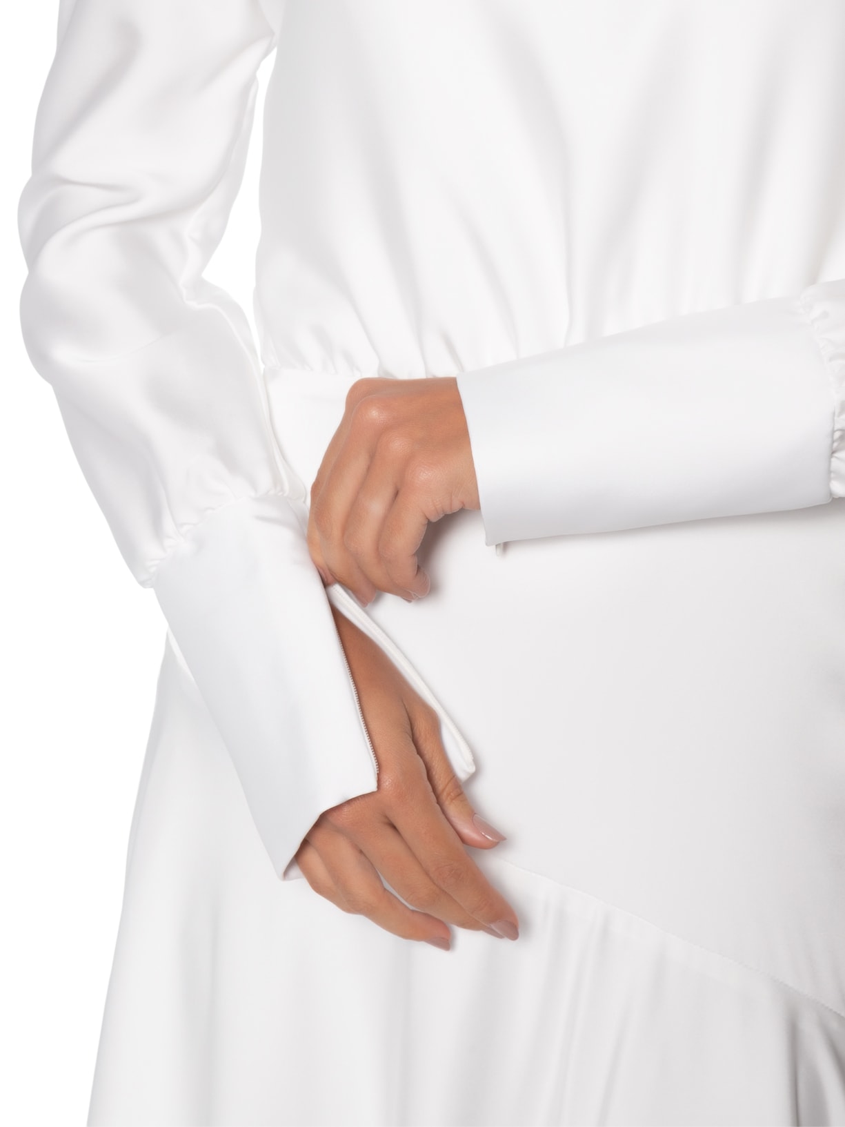 Vestido Longo Diana Gola Alta – Branco Fabulous Agilitá
